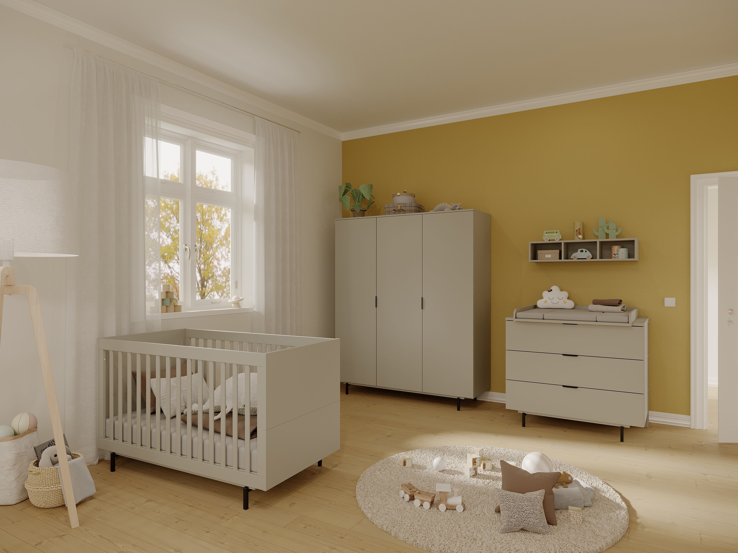 GERMANIA Kinderkleiderschrank "Tomino", (1 St.), modernes Design, gedämpfte günstig online kaufen