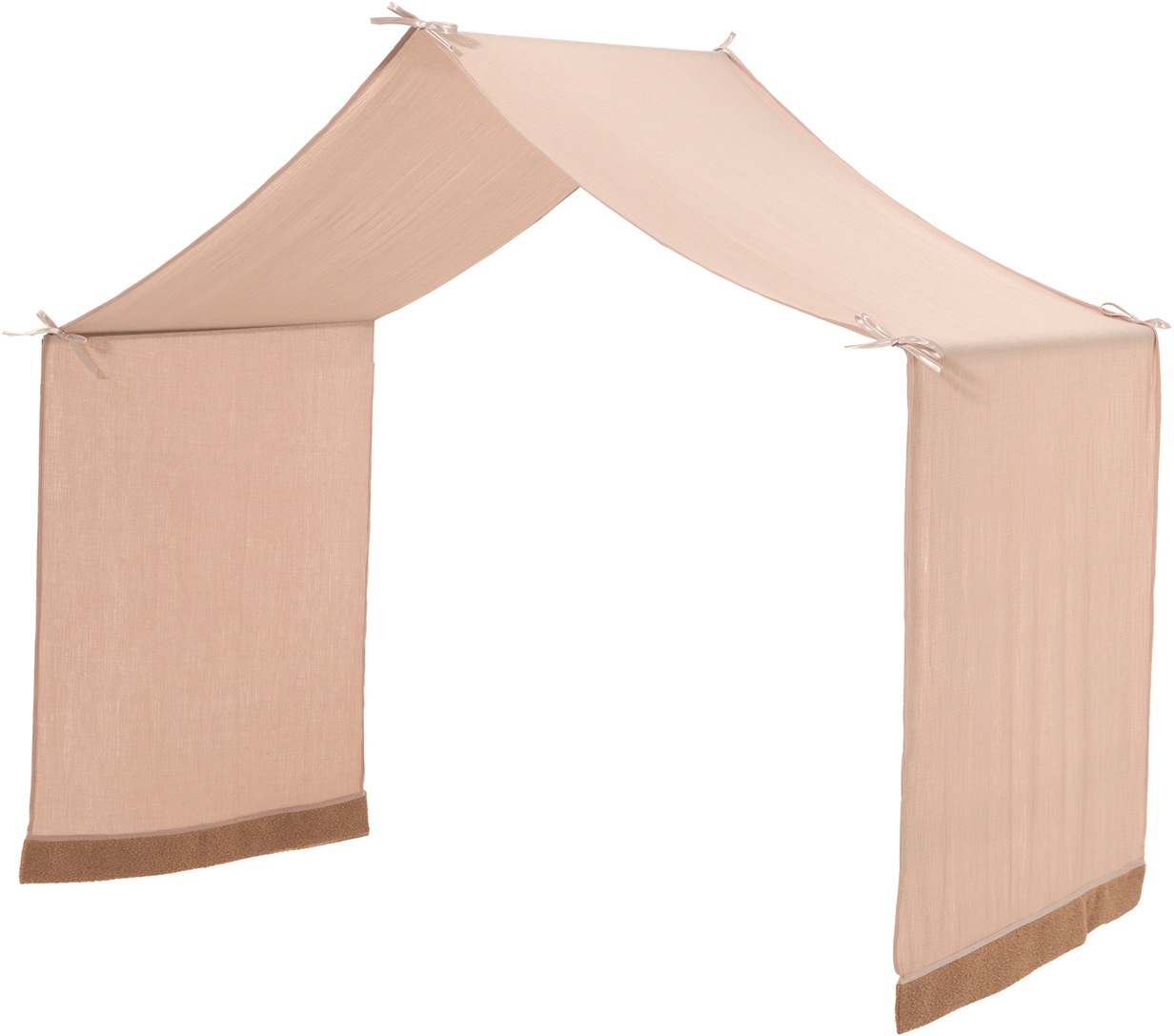 Home affaire Hausbett, (Made in Europe), aus massiver Eiche geölt, LF90x200 cm, m. Textilhimmel, Bettschublade