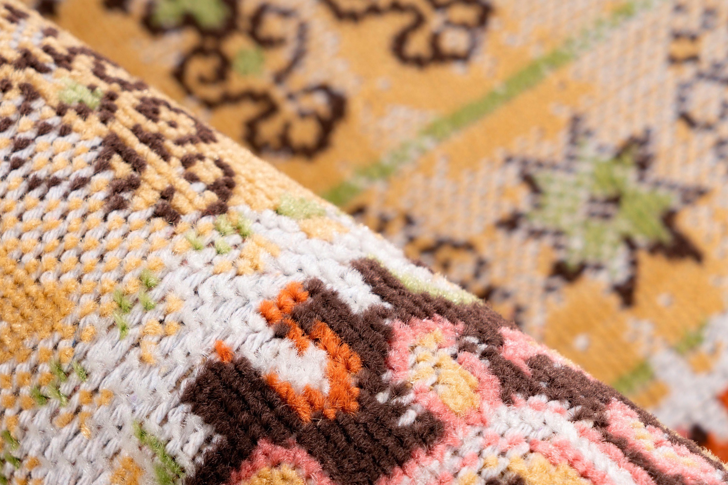 calo-deluxe Teppich »Ruzica-404«, rechteckig, 6 mm Höhe, Flachgewebe, Vintage Design, Wohnzimmer