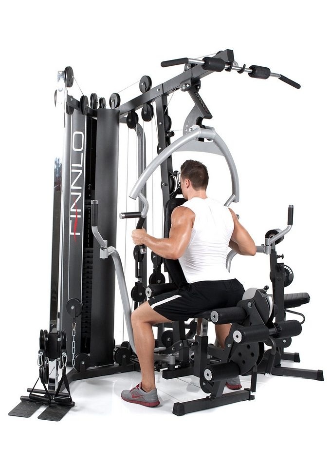 Finnlo by Hammer Kraftstation »Autark 6600«, 20 Gewichtsblöcke, (Butterflystange, Latzug, Ruderfunktion und mehr), multifunktionale Fitnessstation, max. Trainingsgewicht 110 kg