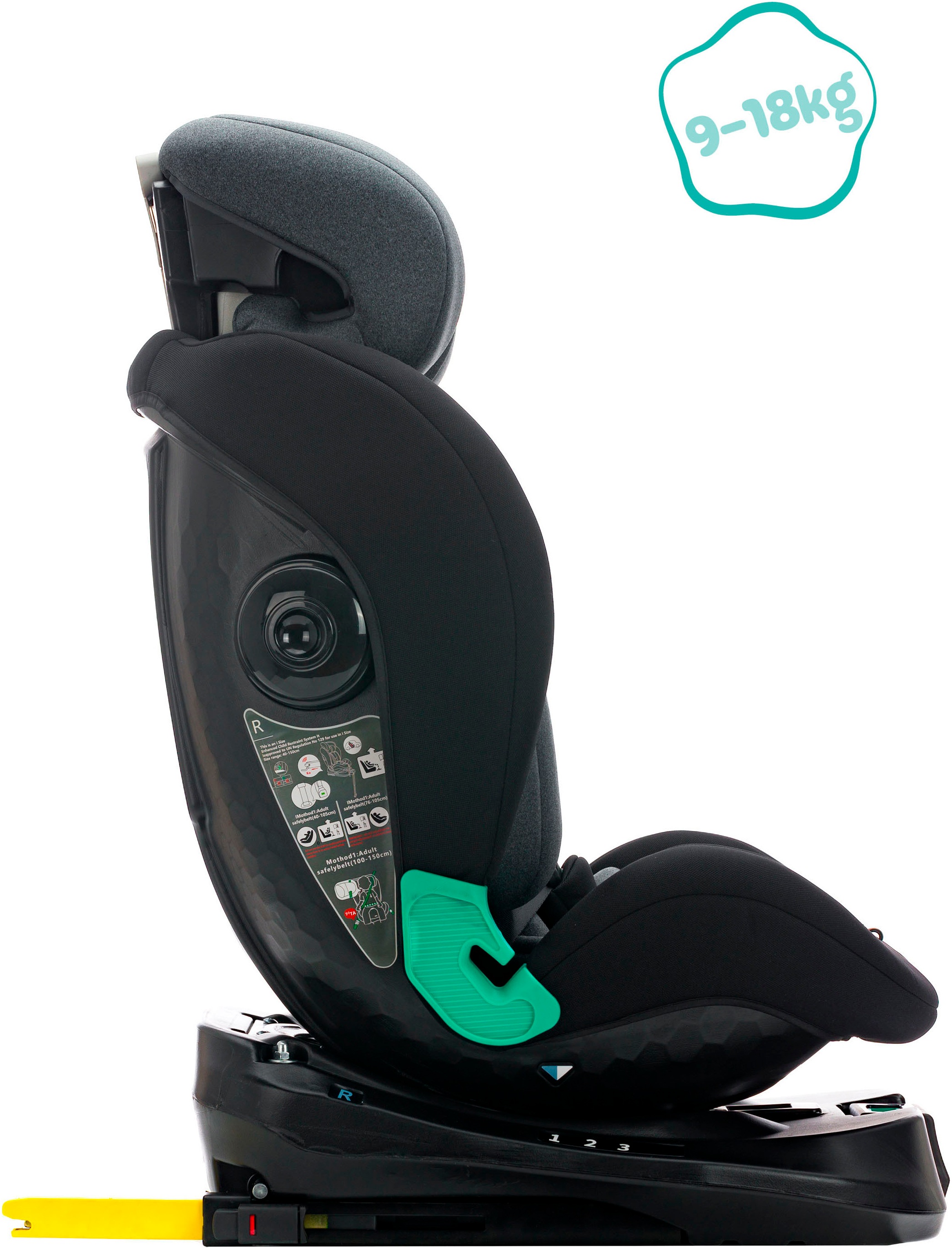 Fillikid Autokindersitz »Luca 360°«, mit Basisstation und Sitzverkleinerer