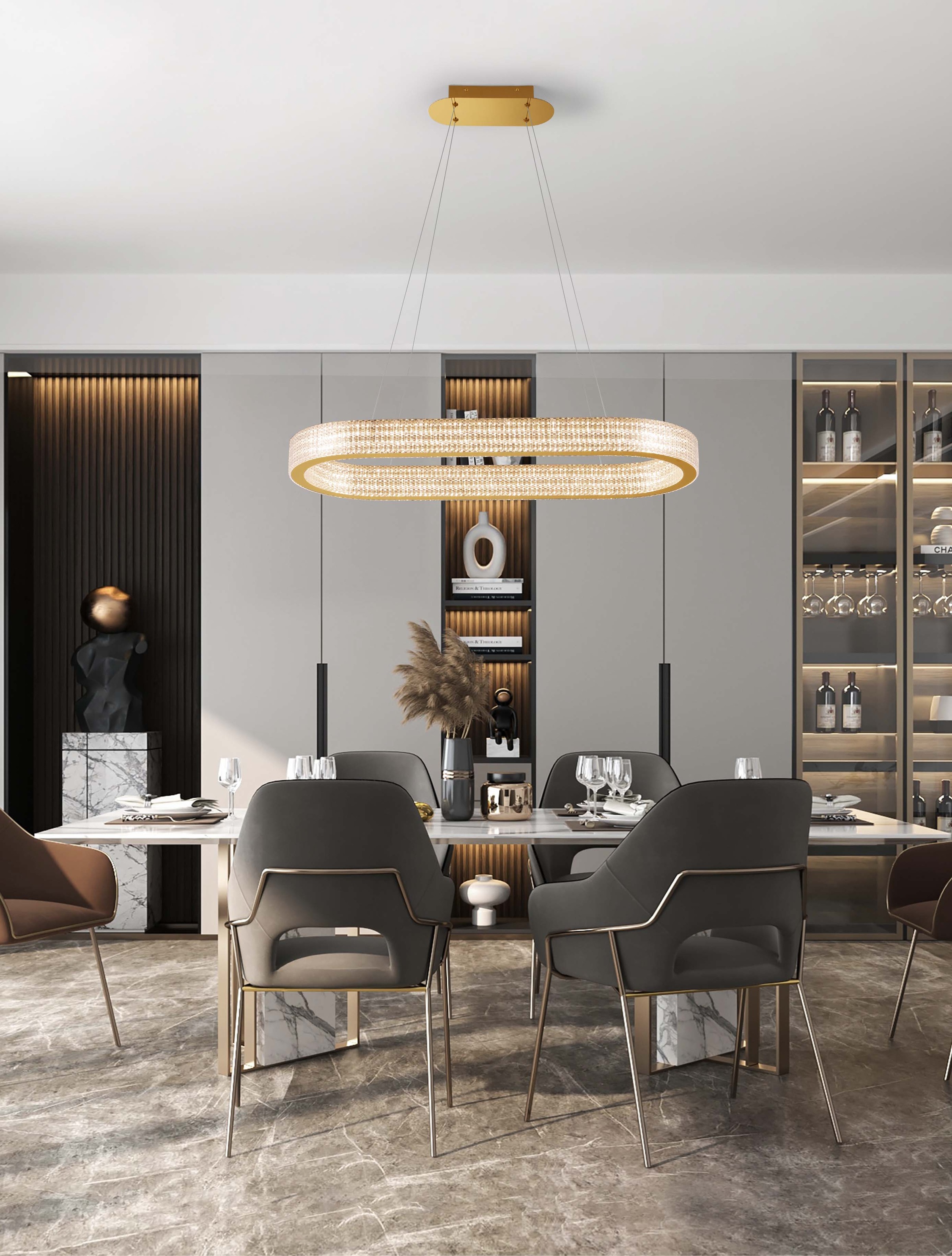 Nova Luce Pendelleuchte »KINARA« LED-Modul 1 Stk. Warmweiß günstig online kaufen