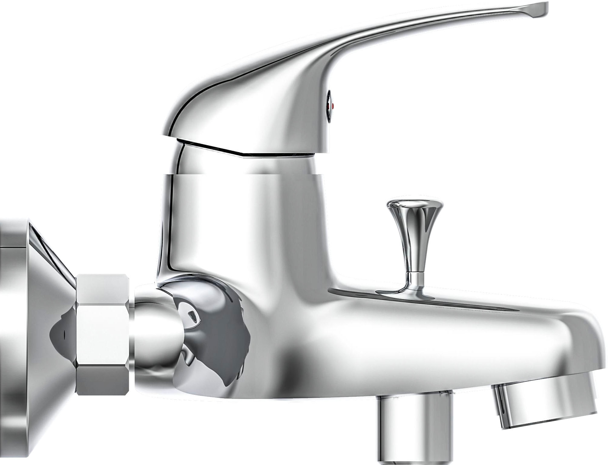 Schütte Wannenmischeinheit »ATHOS« auswechselbare 35mm Keramik-Kartusche, Brauseschlauchanschluss