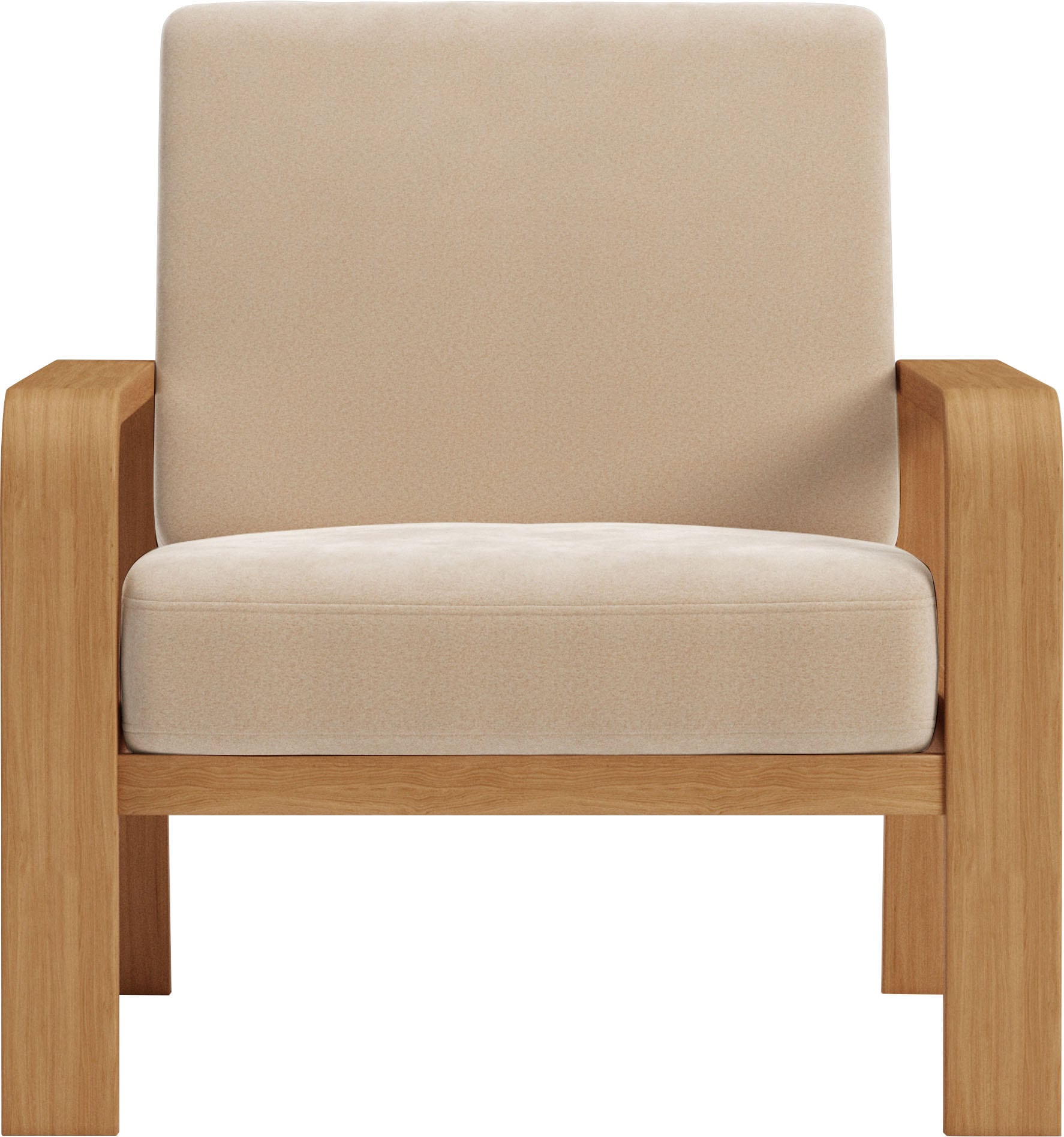 sit&more Sessel »Kolding« Armlehnen aus Buchenholz in natur, verschiedene B günstig online kaufen