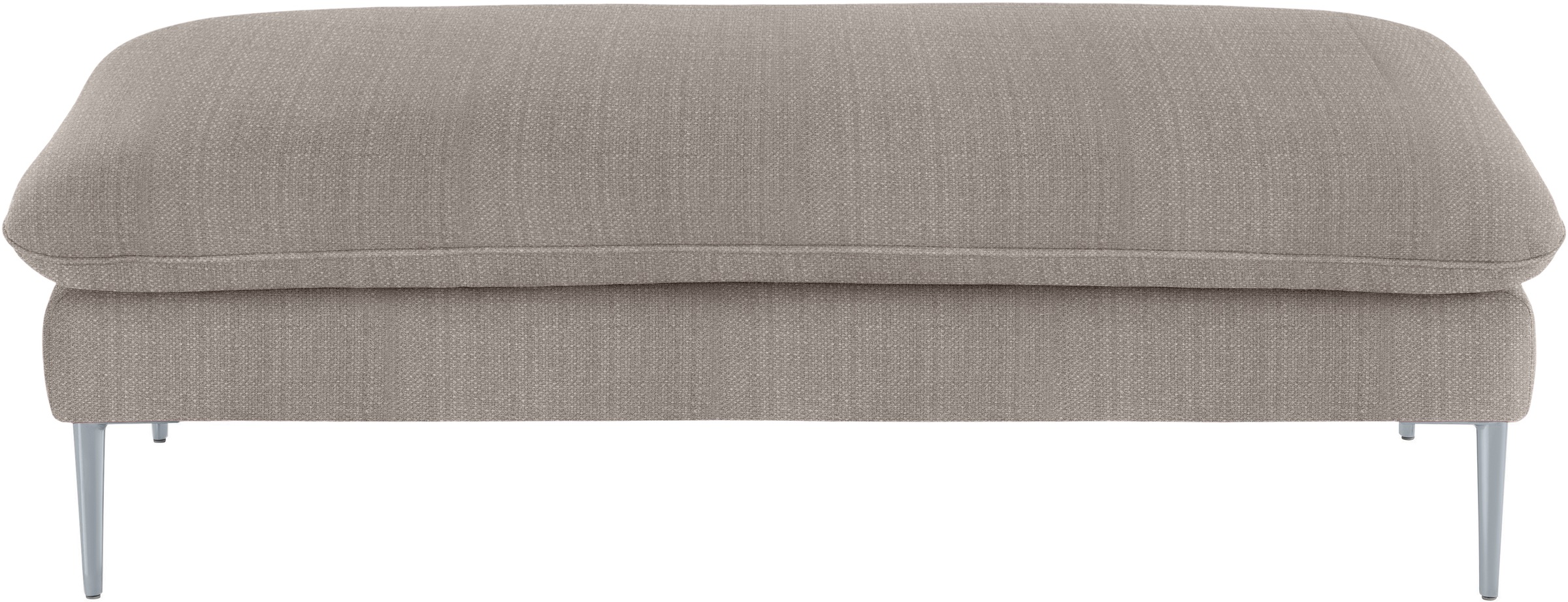 W.SCHILLIG Hocker »enjoy&MORE«, Füße silber matt, Breite 151 cm