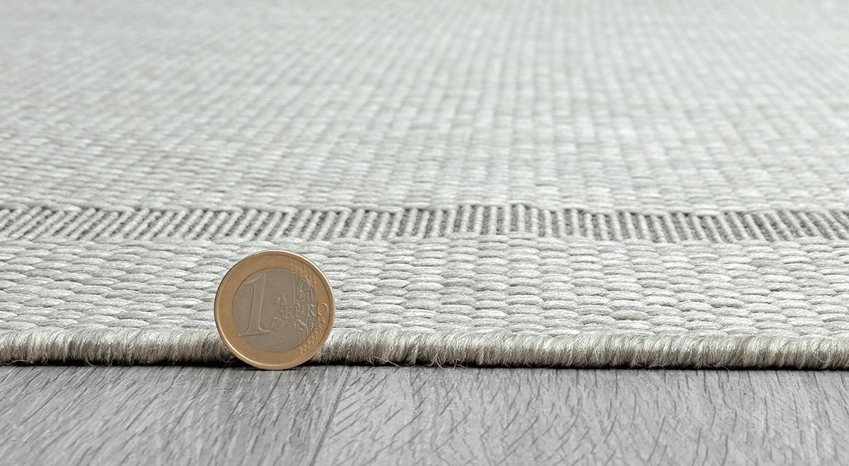 the carpet Teppich »Mistra round«, rund, 1 mm Höhe, moderner robuster In und Outdoor Teppich