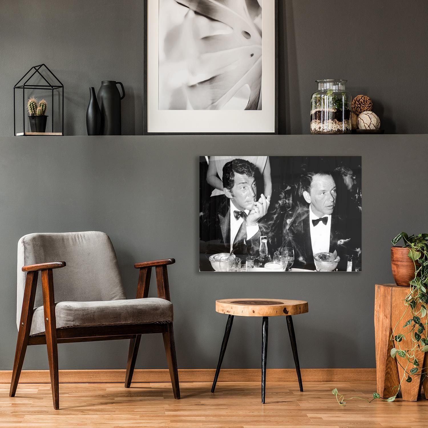 queence Acrylglasbild »Dean & Frank«, Schwarz-Weiß-Mann-Stars-Foto-Film-Fil günstig online kaufen