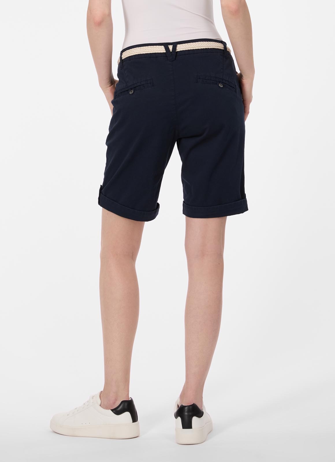 Ragwear Bermudas »YOTO«  Elastischer Twill, leicht gepeached und mit Gürtel