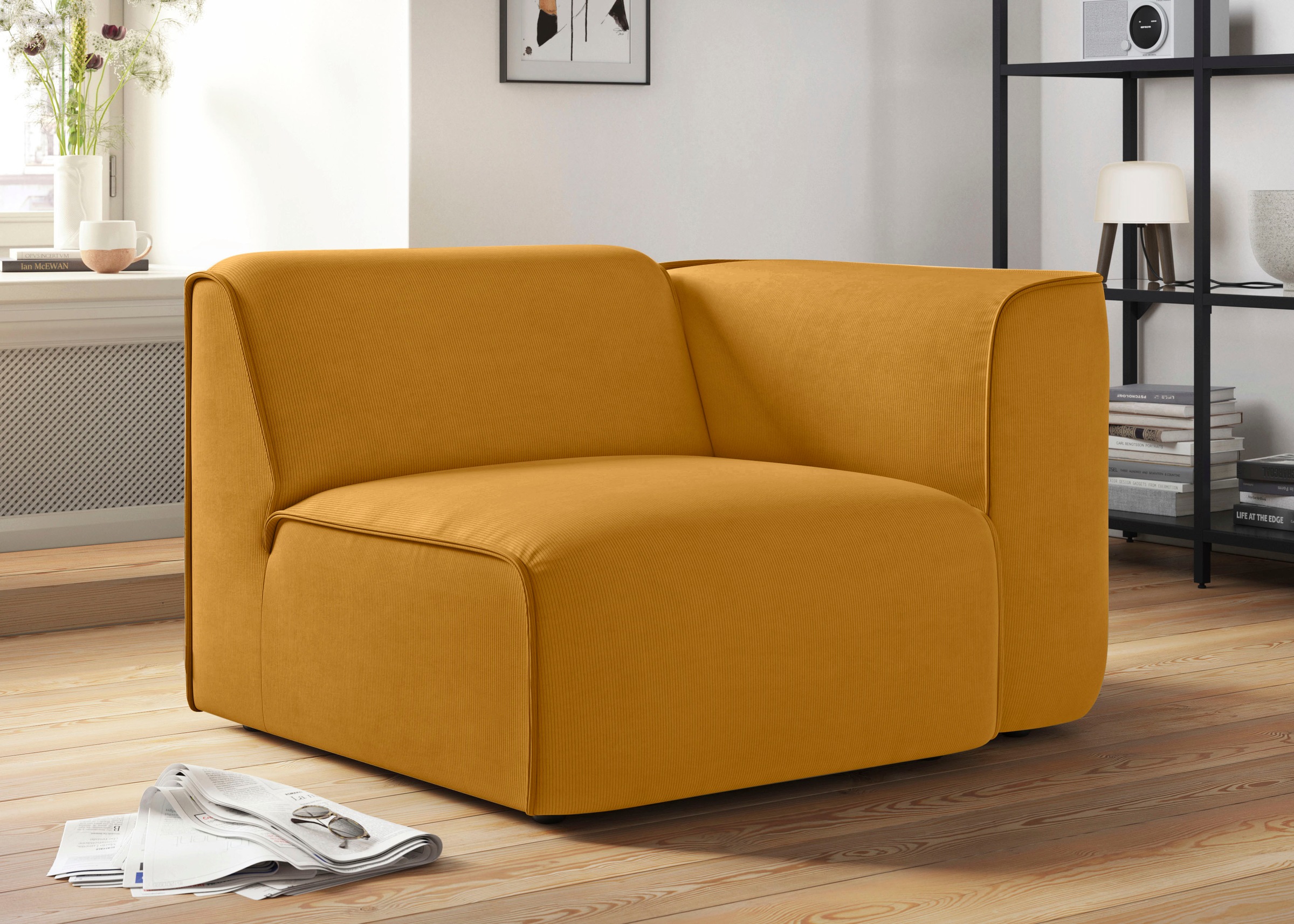 RAUM.ID Sessel »Merid Sofa-Eckelement, Maße B/T/H: 109/97/46 cm«, als Modul oder separat verwendbar, für individuelle Zusammenstellung