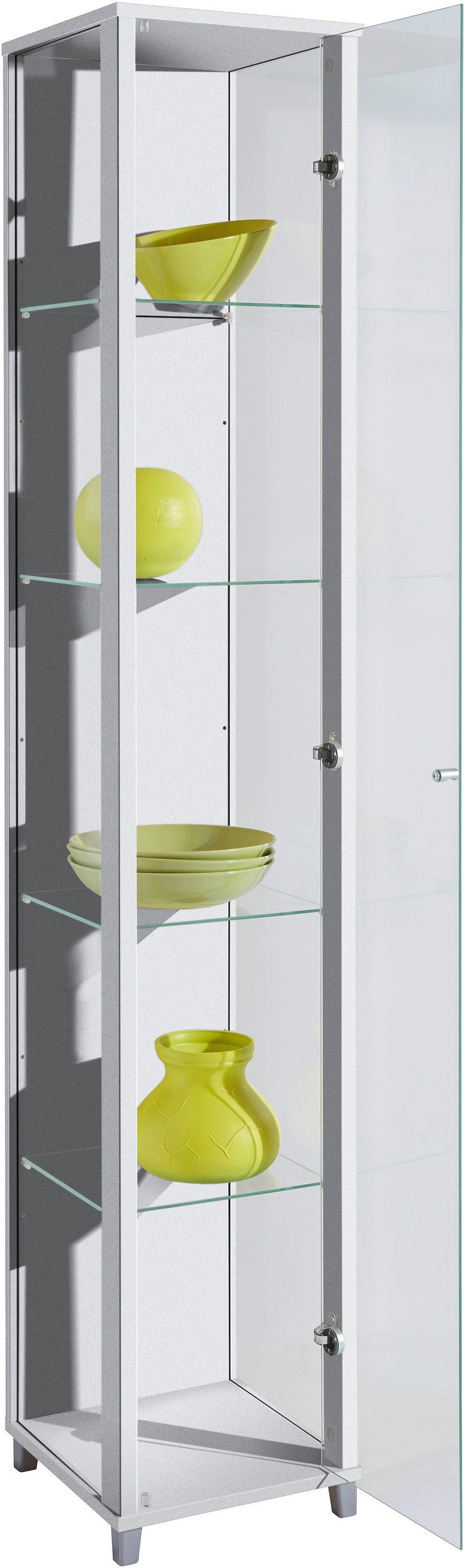fif möbel Vitrine »OPTIMA Höhe ca. 172 cm«, Standvitrine/Glasvitrine 1x Glastür,perfekt für Sammler,Sammlervitrine