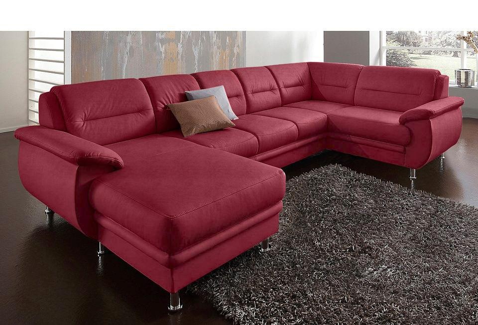 sit&more Wohnlandschaft »Mailand U-Form, B: 312 cm« optional Bettfunktion günstig online kaufen