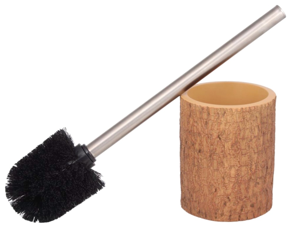 Sanilo Badaccessoire-Set »Rustikal«, (Kombi-Set, 2 tlg.), bestehend aus Seifenspender und WC-Bürste, strukturiert