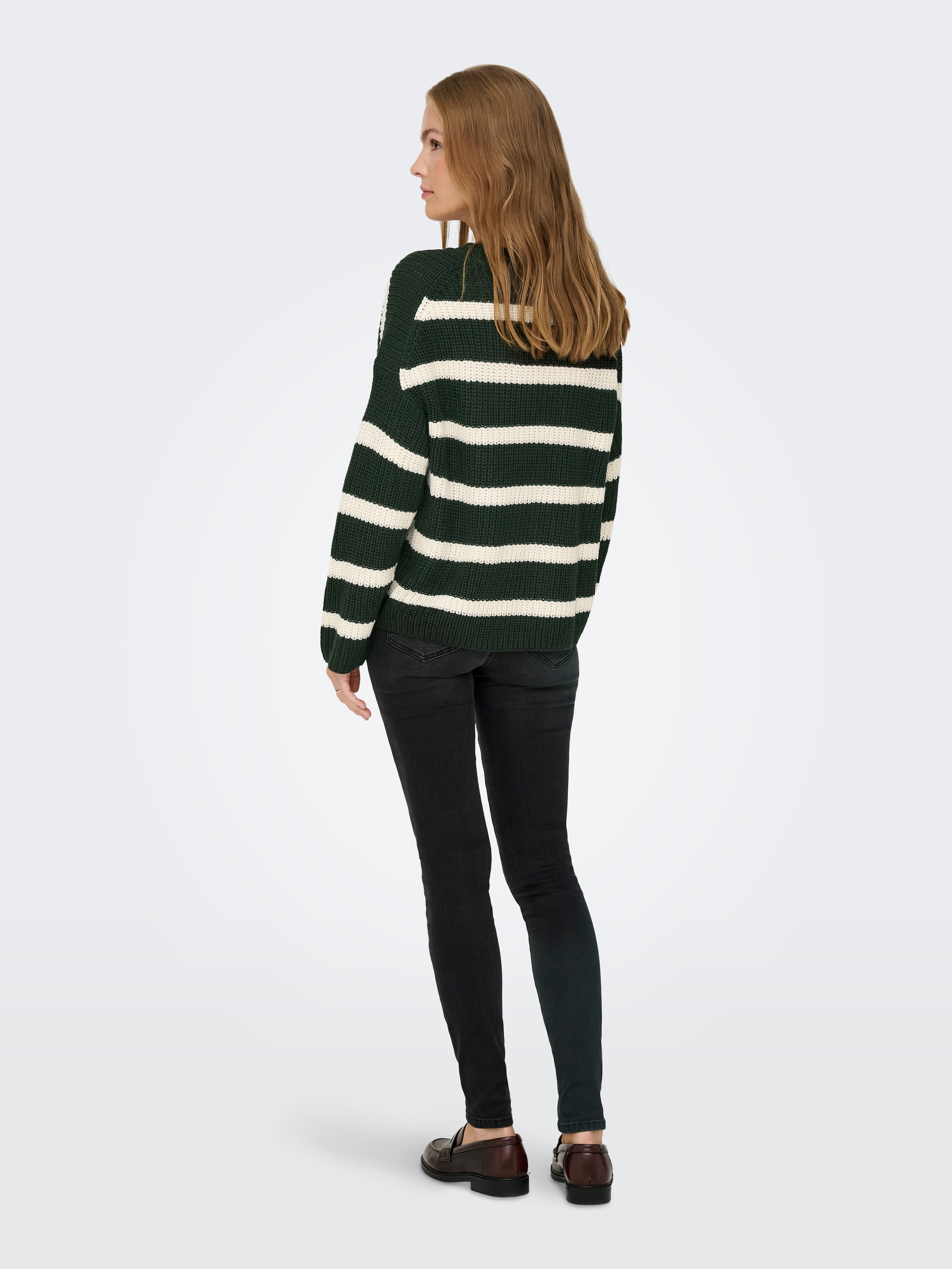 JDY Strickpullover »JDYJUSTY L/S STRIPE PULLOVER KNT NOOS«