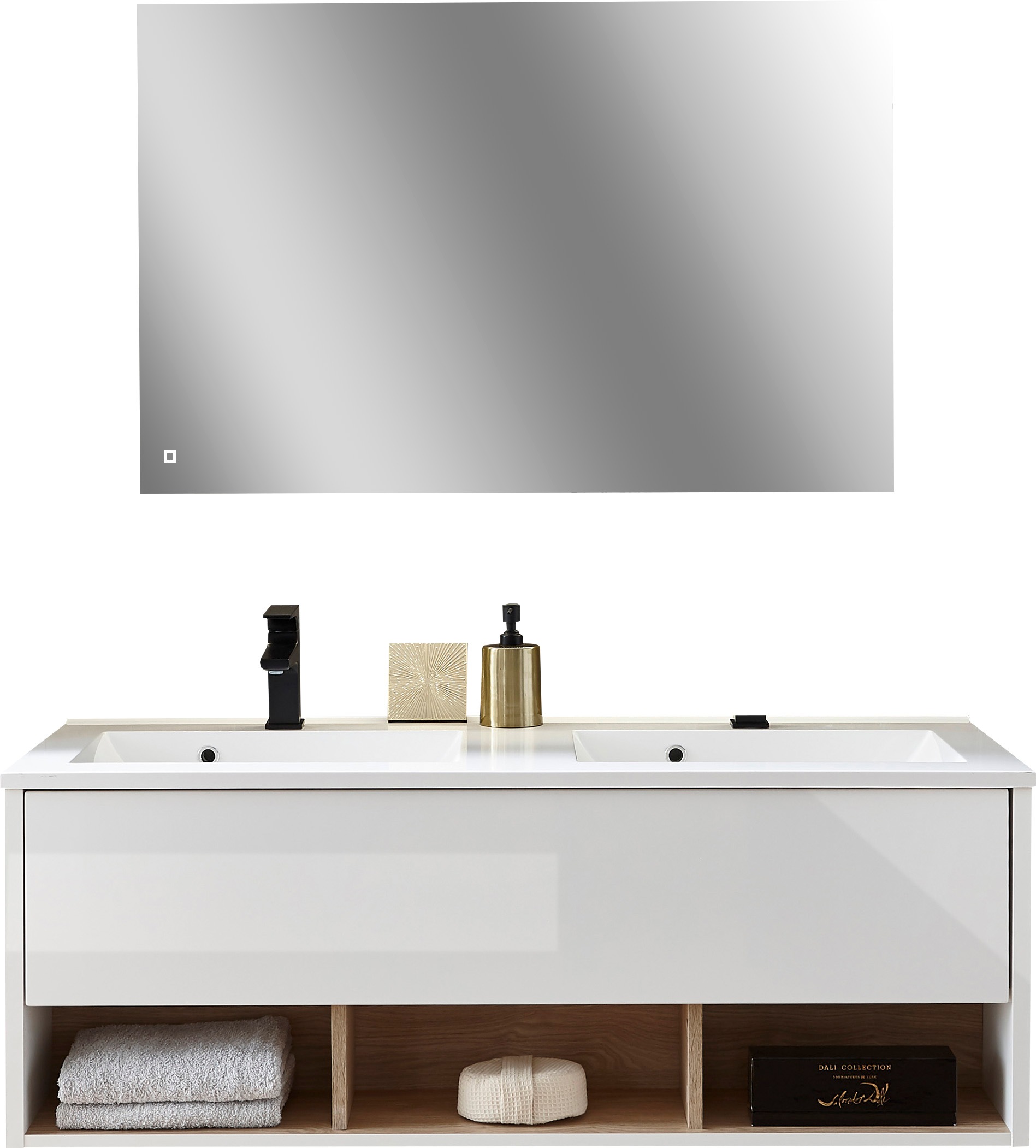 PLACES OF STYLE Badmöbel-Set »Studio Line, Bad im modernen Design, 2-teilig günstig online kaufen