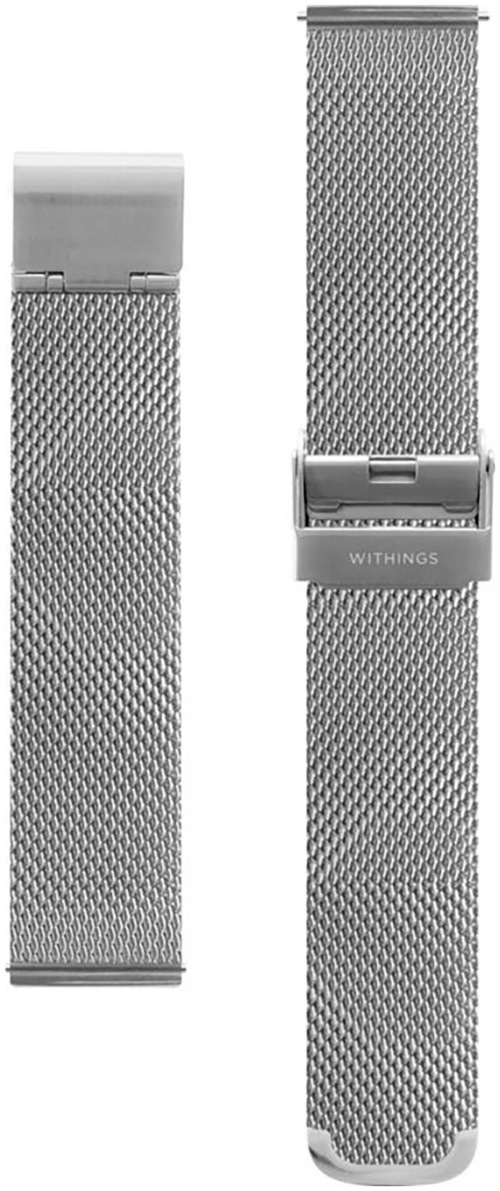 Withings Smartwatch-Armband »Wristband Mesh Loop 18mm für ScanWatch/2 38mm und ScanWatch Light« Move, Steel HR 36mm - Material: Edelstahl und PVD-Beschichtung