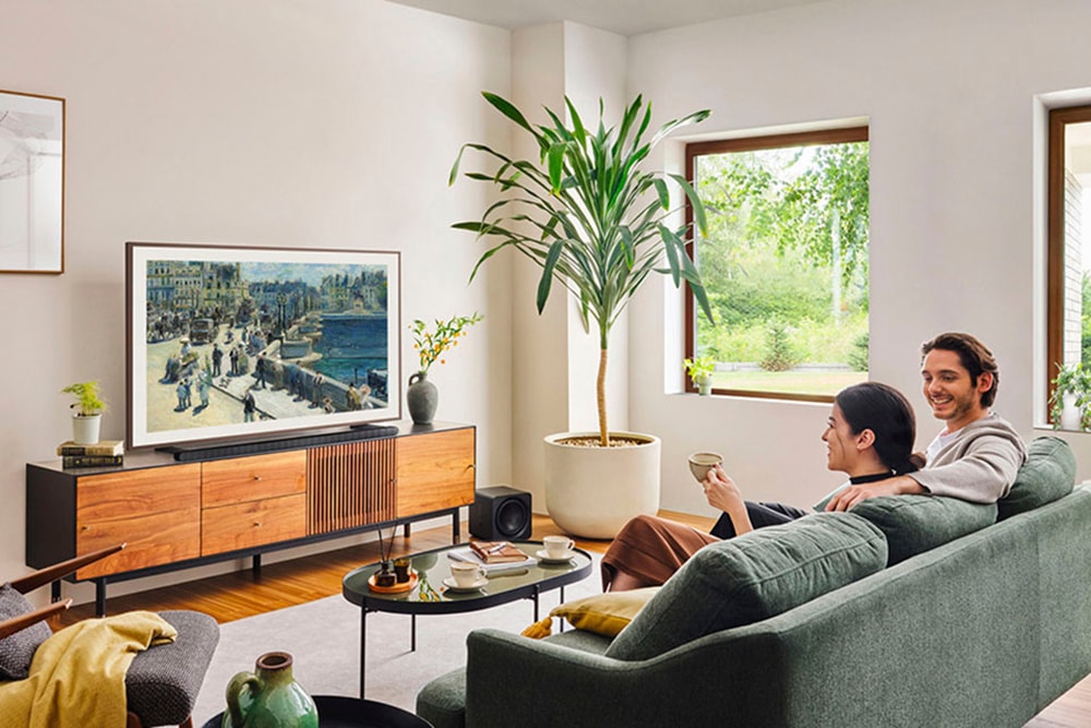 Samsung QLED-Fernseher »GQ43LS03DAU«, 4K Ultra HD, Smart-TV, The Frame, Mattes Display, Art Mode, Austauschbare Rahmen, Dolby Atmos