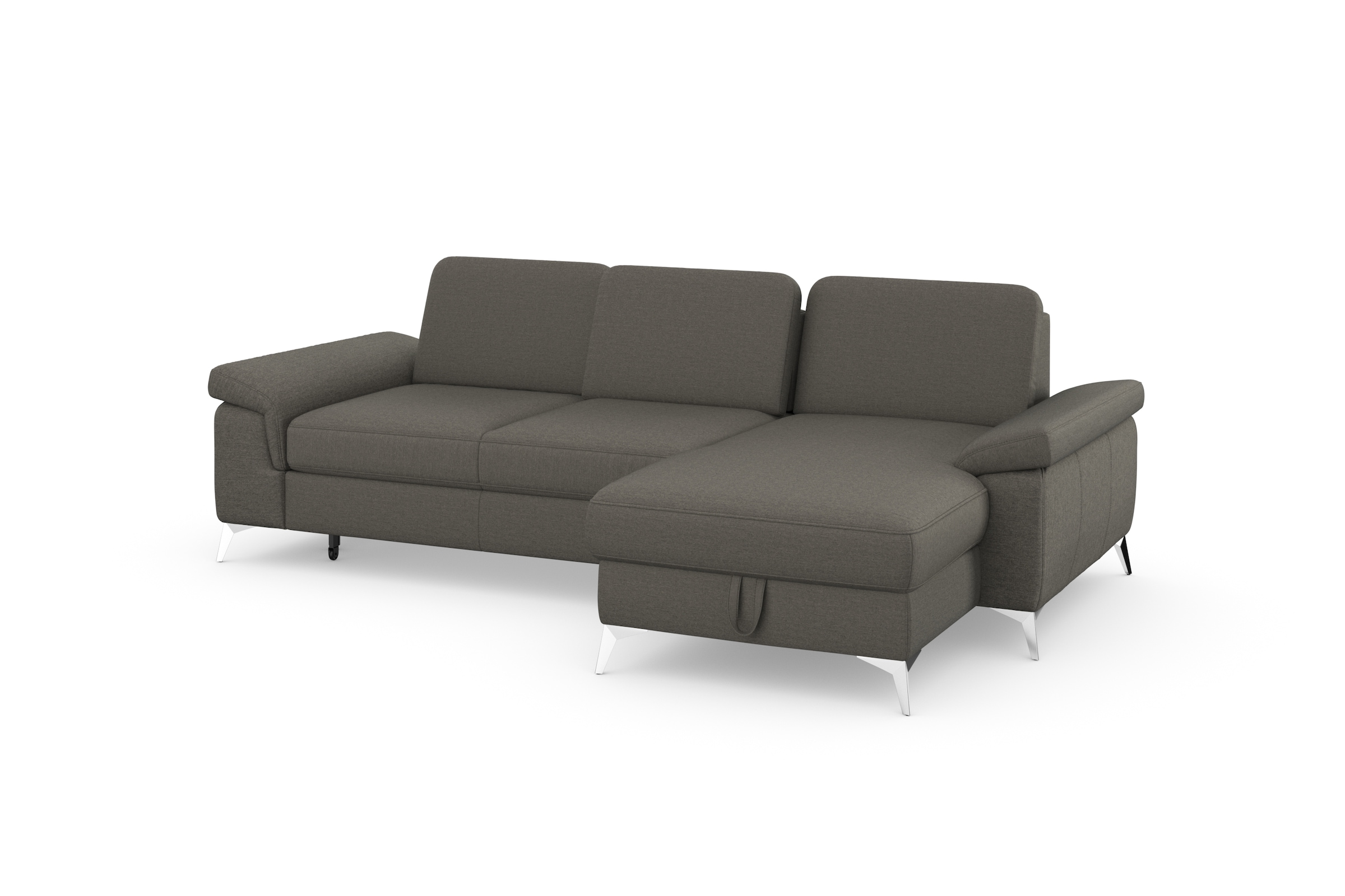 sit&more Ecksofa »Padua L-Form«, inklusive Sitztiefenverstellung, Armteilfunktion und Federkern