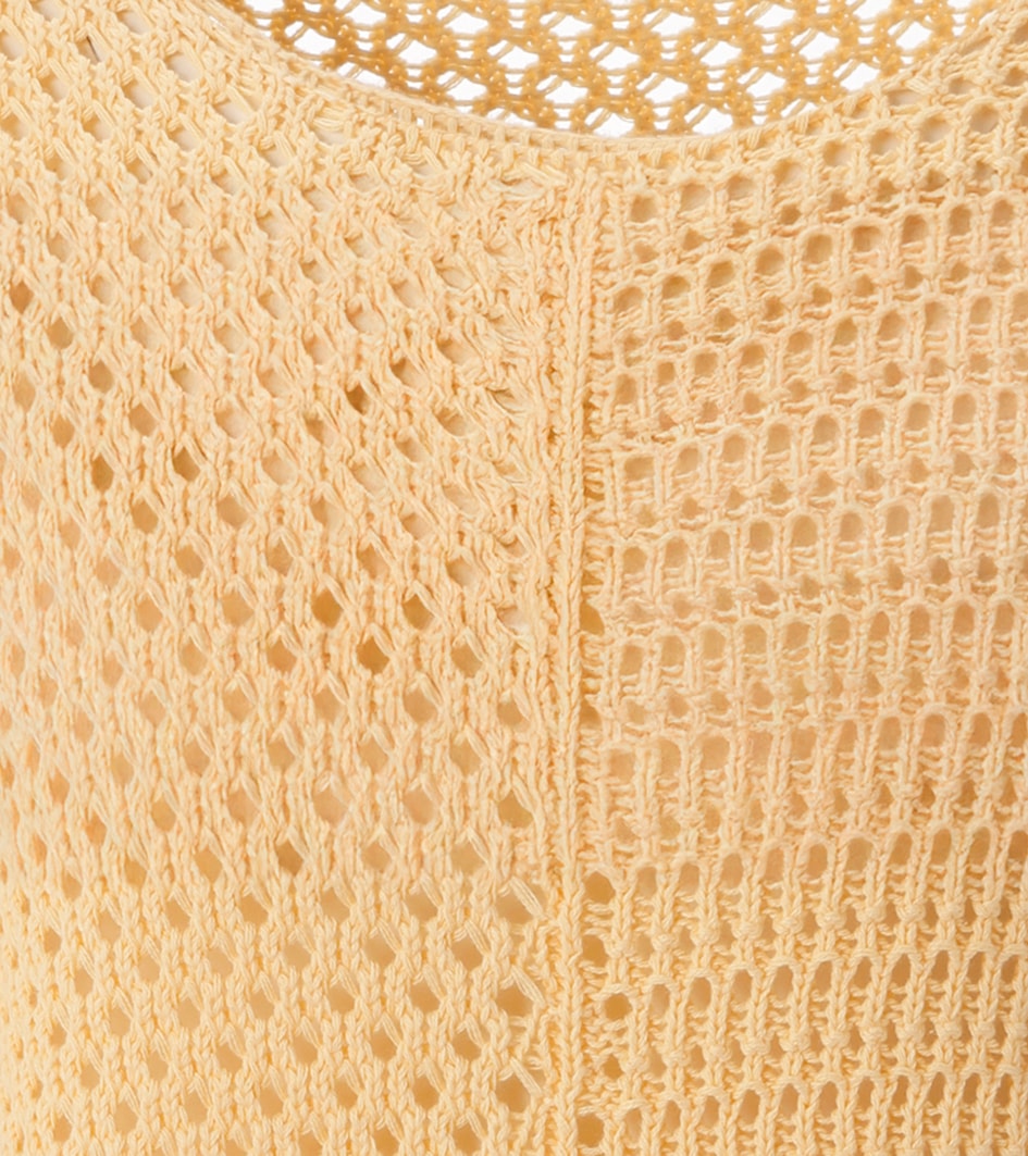 Aniston CASUAL Rundhalspullover mit trendig gemixten Ajour-Mustern