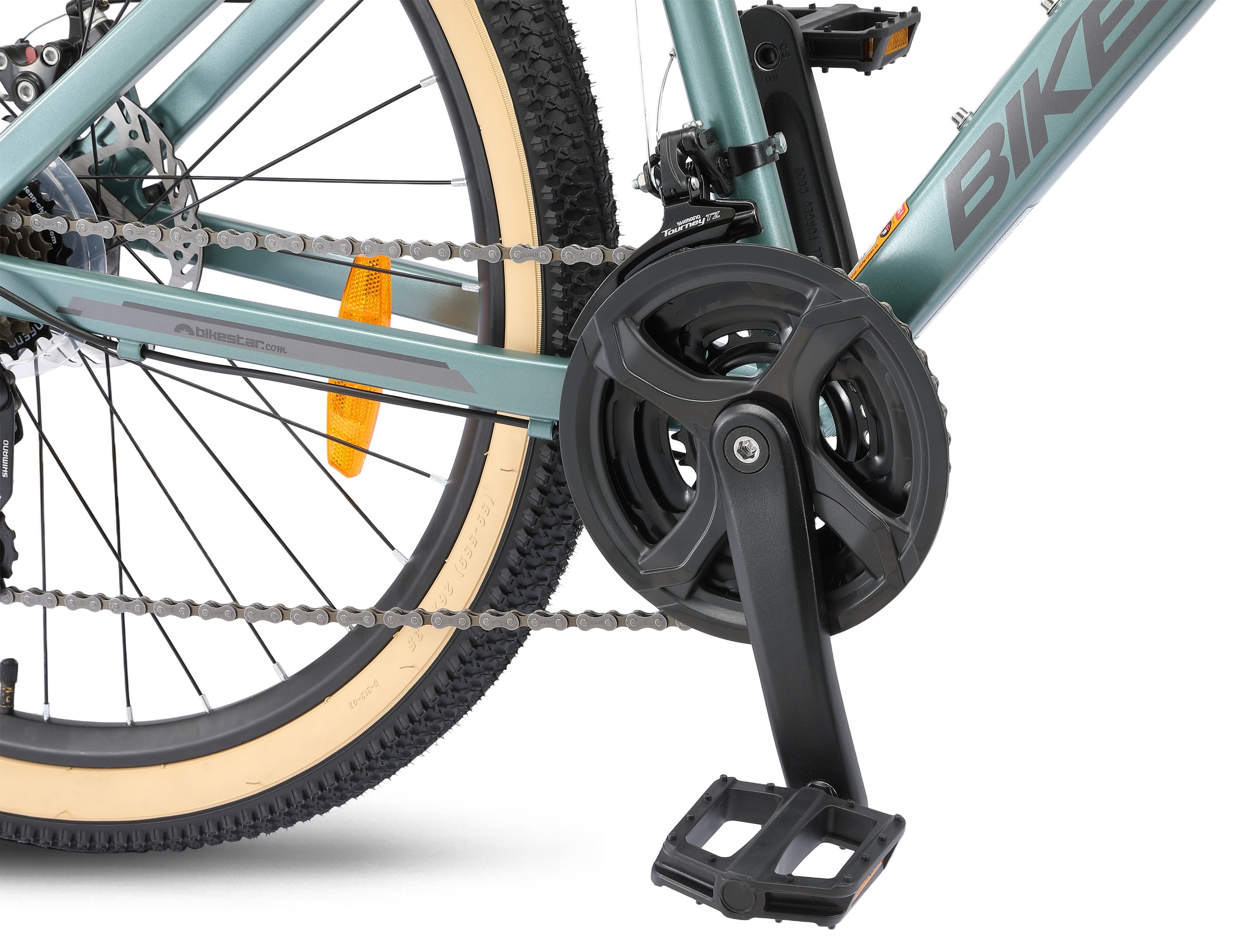 Bikestar Mountainbike 21 Gang Shimano RD-TY300 Schaltwerk Kettenschaltung für Damen und Herren, Kettenschaltung