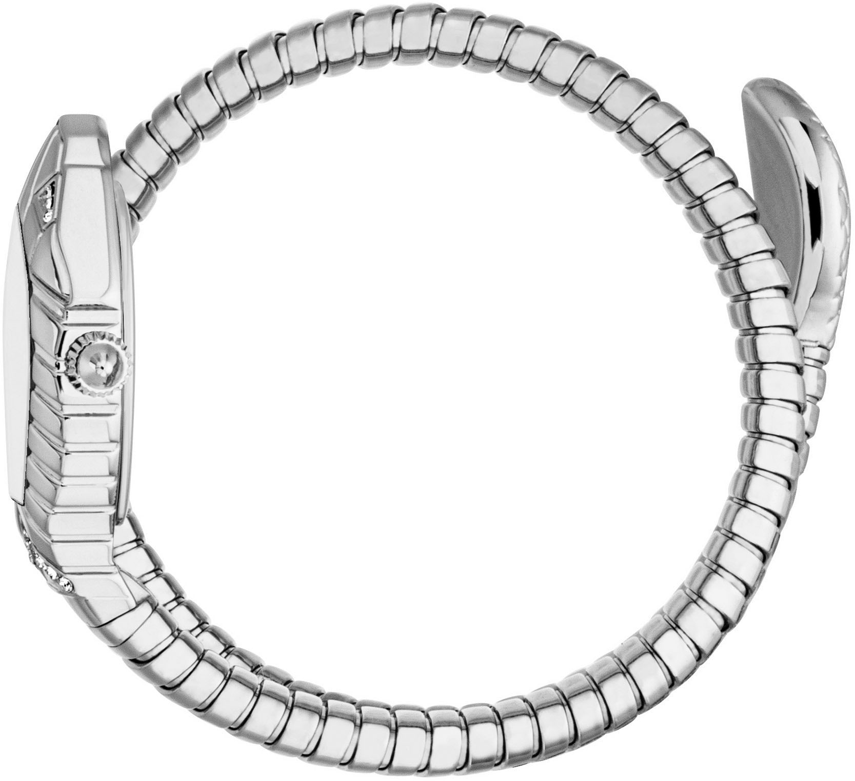 Just Cavalli Time Quarzuhr »Signature Snake«, Armbanduhr, Damenuhr, Edelstahlarmband, analog, Kristallsteine