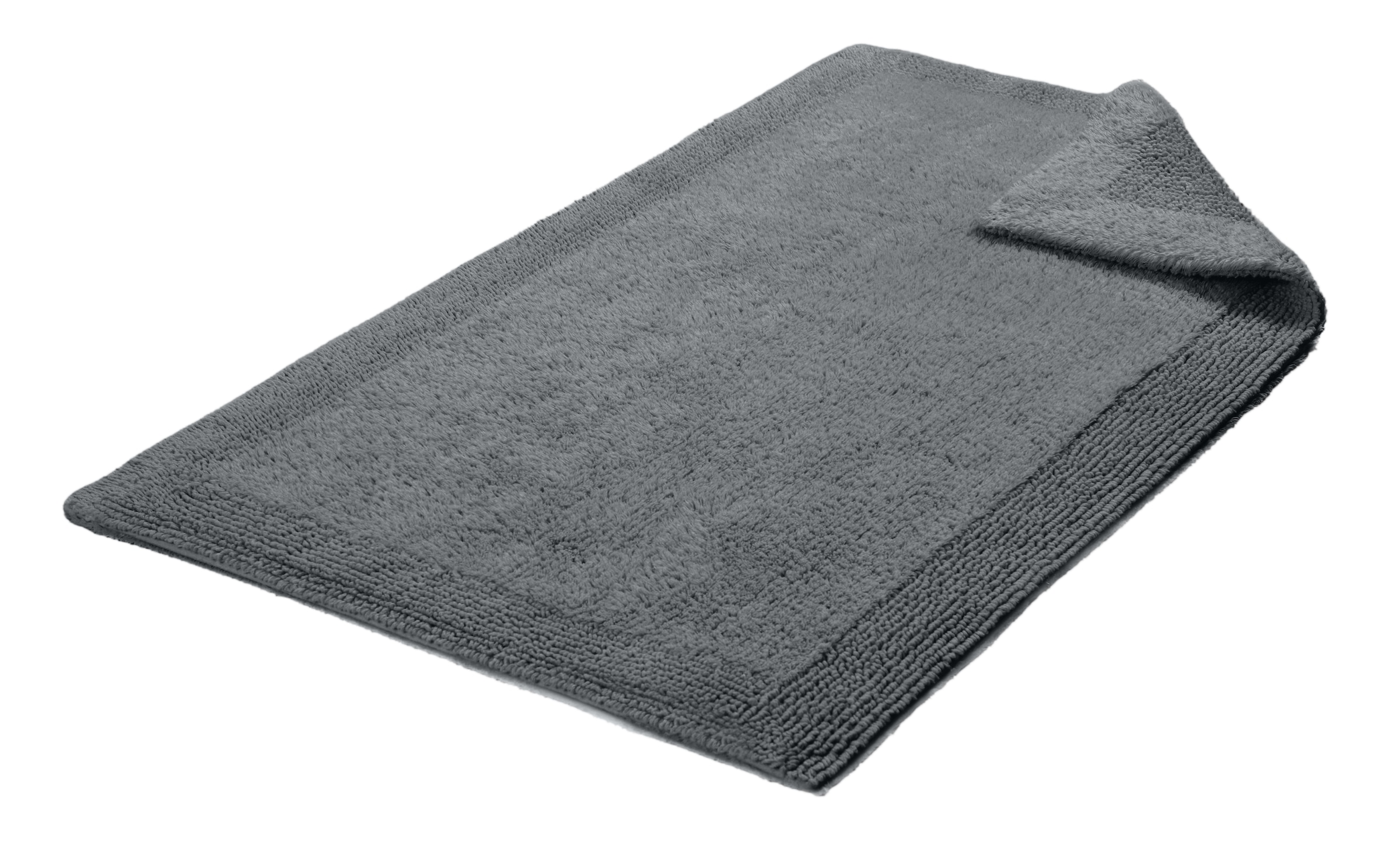 OTTO home Badematte »Kapra, Badvorleger, Badezimmer Teppich« Höhe 14 mm beidseitig nutzbar | fußbodenheizungsgeeignet | strapazierfähig mit Bordüre, Badteppich, Badematte, Baumwolle
