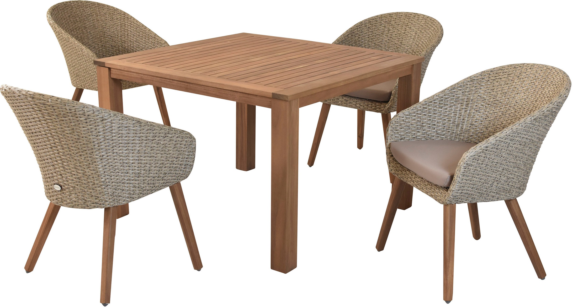 MERXX Garten-Essgruppe »»Arrone«« Set, 9 Stk. tlg. Beine aus Akazienholz günstig online kaufen