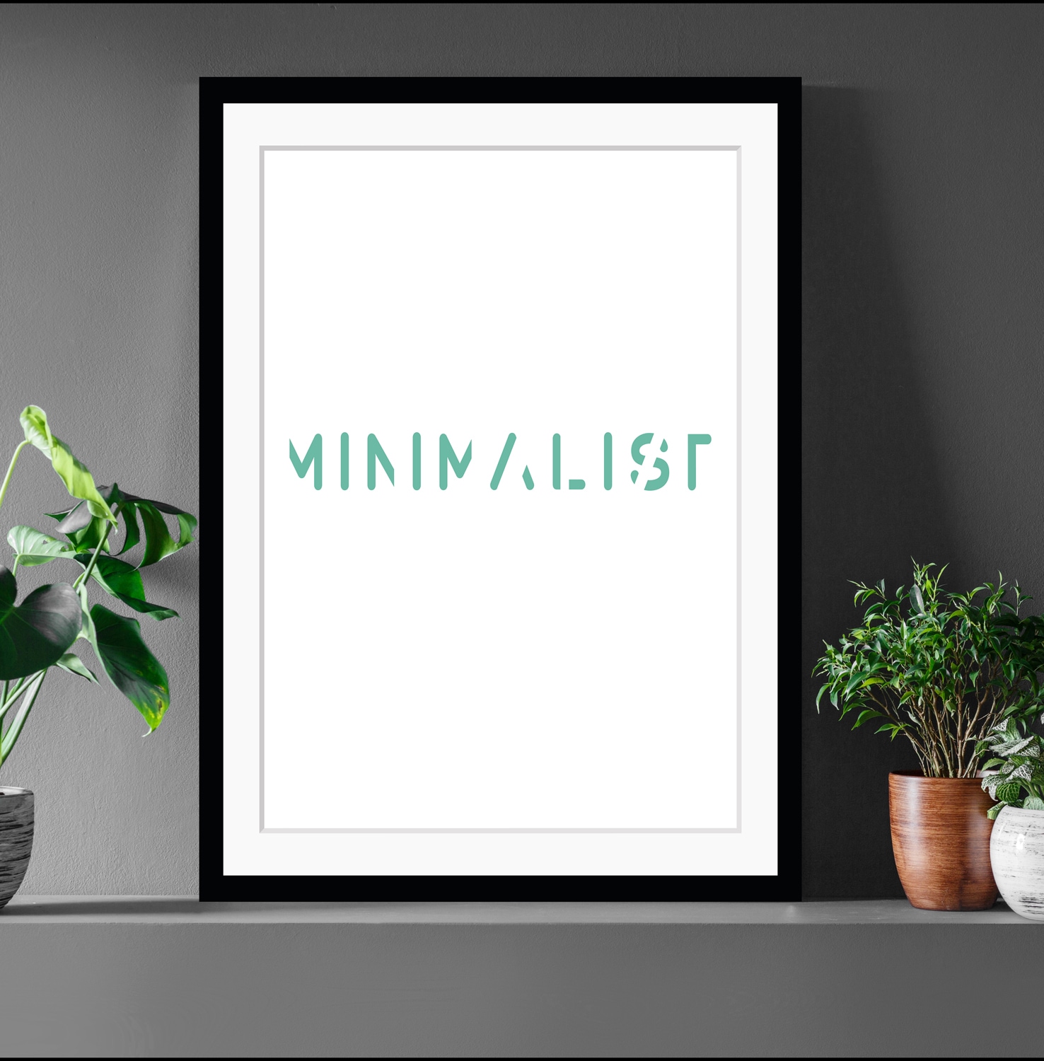 queence Bild »MINIMALIST«, Sprüche & Texte, Schrift, gerahmt günstig online kaufen