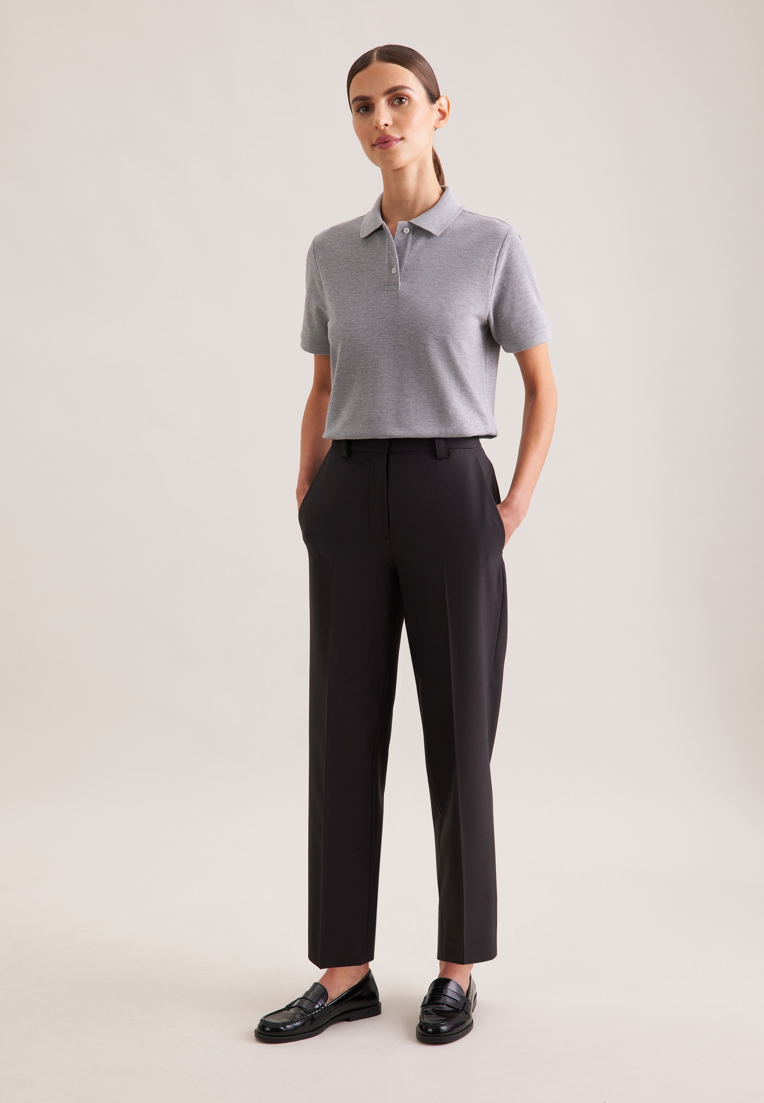 seidensticker Poloshirt »Schwarze Rose« Polo Uni