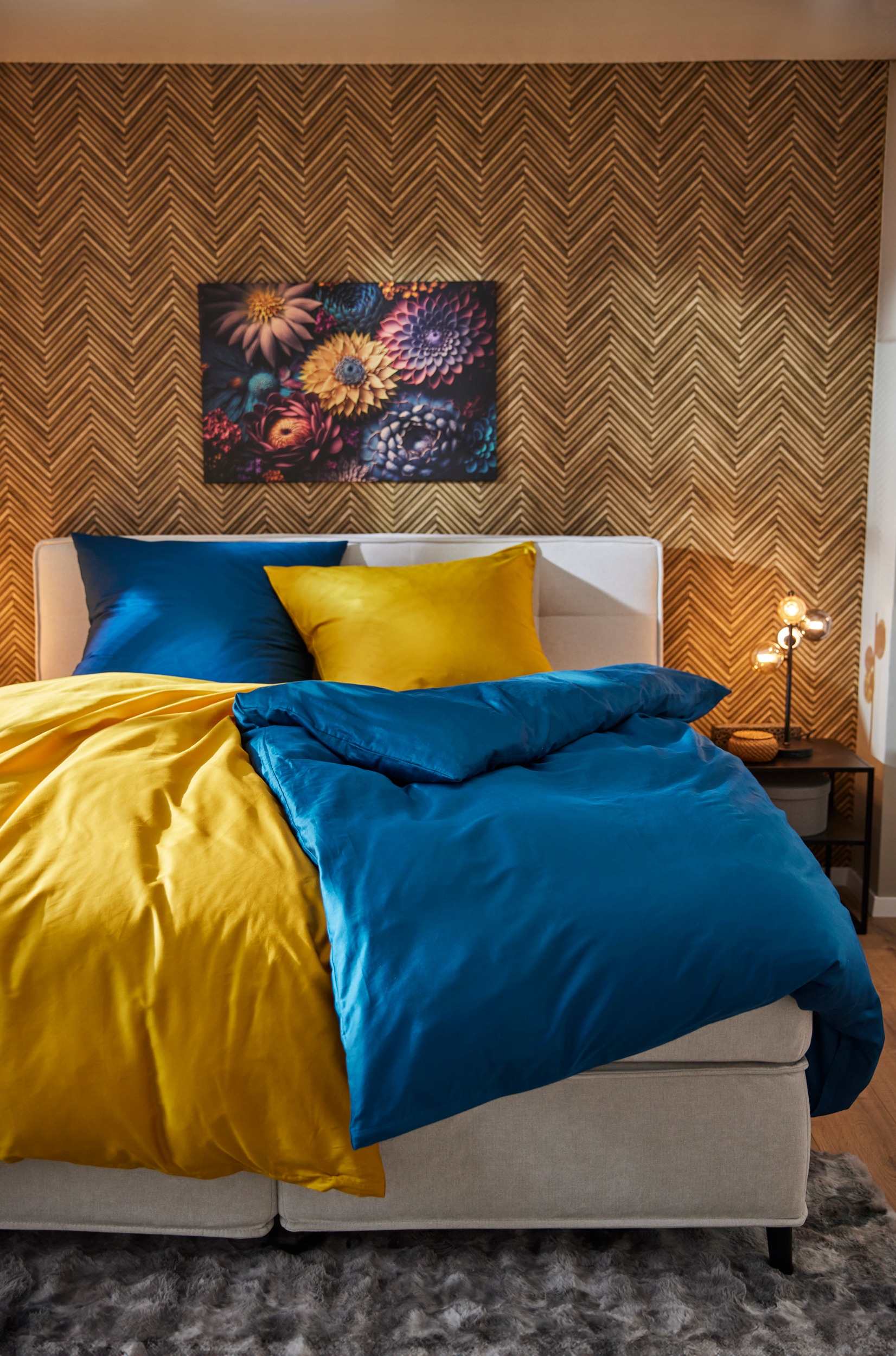 CASATEX Bettwäsche »Uni«, Uni Design, Reißverschluss, tolle Farben