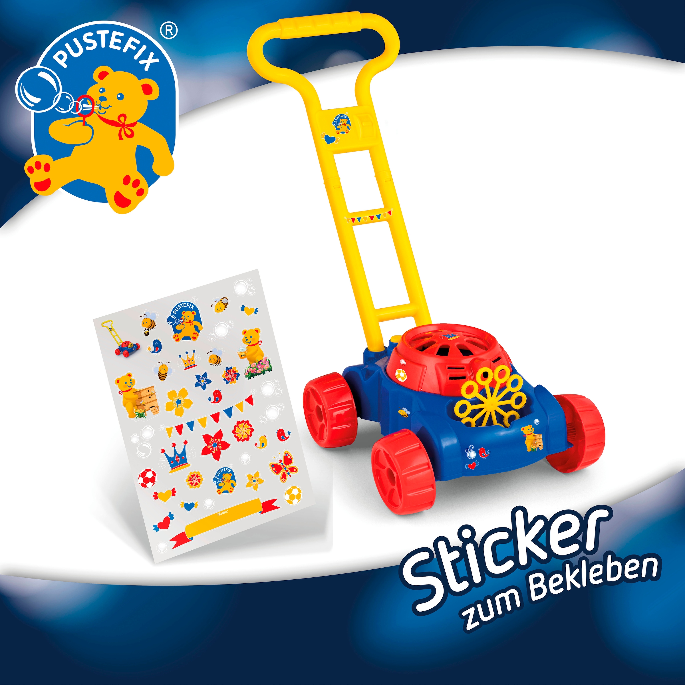 PUSTEFIX Seifenblasen Kanone »Bubble-Mower Rasenmäher«