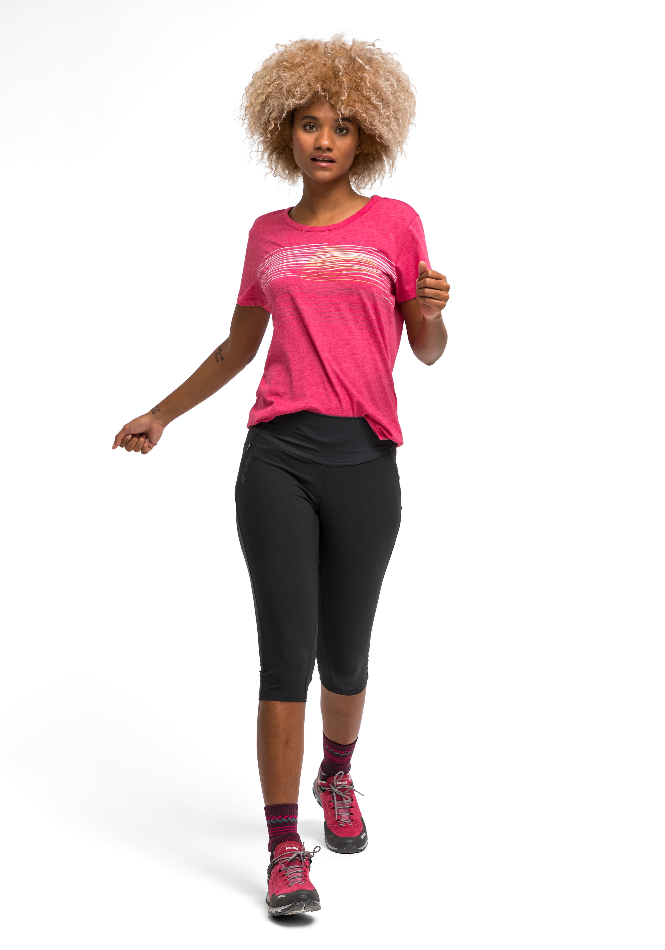 Maier Sports Caprihose »Ophit Capri 2.0«  Bequeme Outdoortights in Capri-Länge