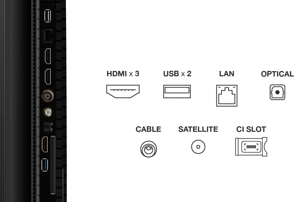 TCL QLED-Fernseher »65P71KX1«, 4K Ultra HD, Google TV-Smart-TV, Multi-HDR, Dolby Vision, Smart TV, Apple TV, Dolby Atmos, Slim Design