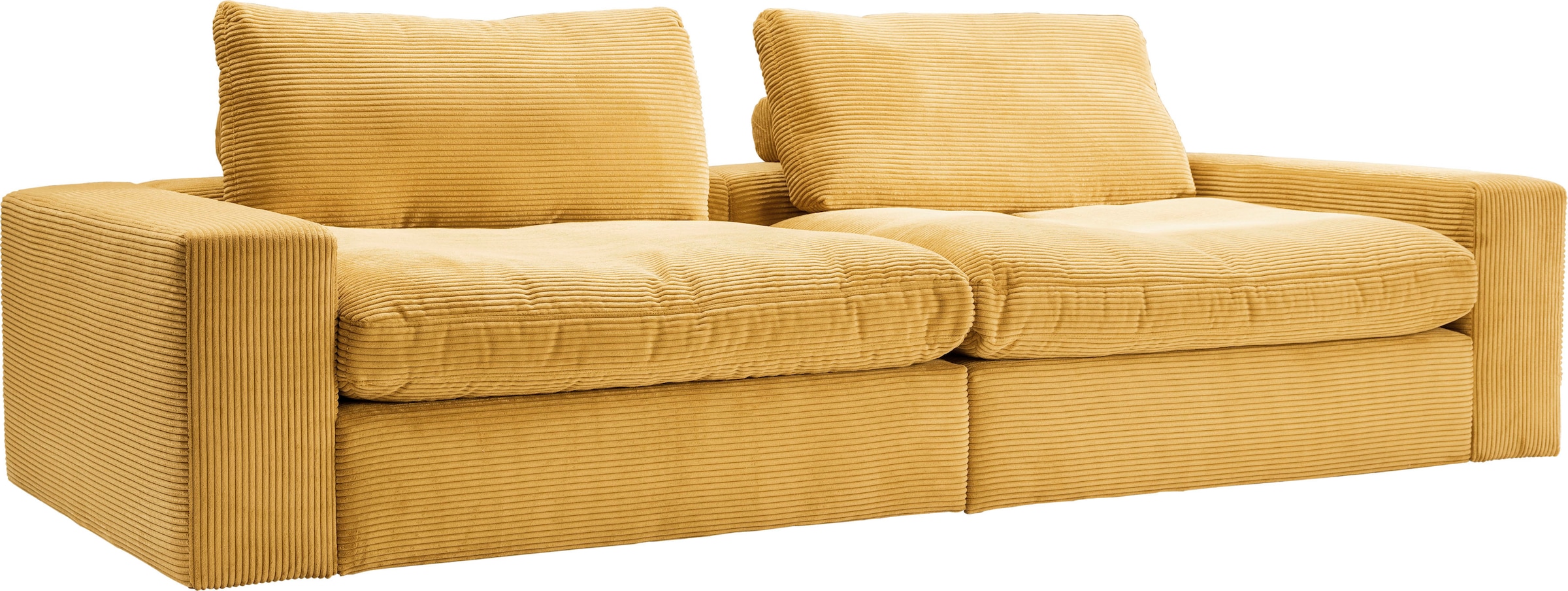 alina Big-Sofa »Sandy«, mit losen Sitz und Rückenkissen, in modernem Cordstoff