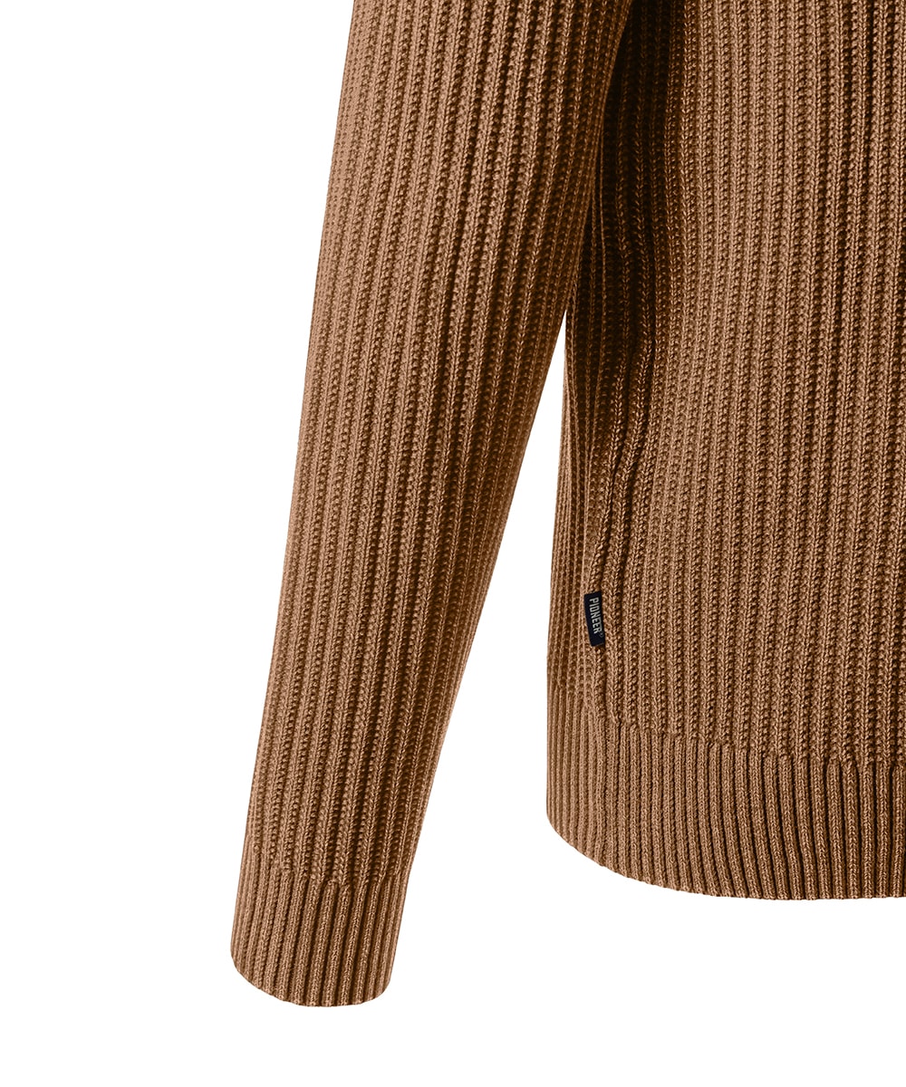 Pioneer Authentic Jeans Troyer »Knit 1/1 Troyer« in Strick-Optik