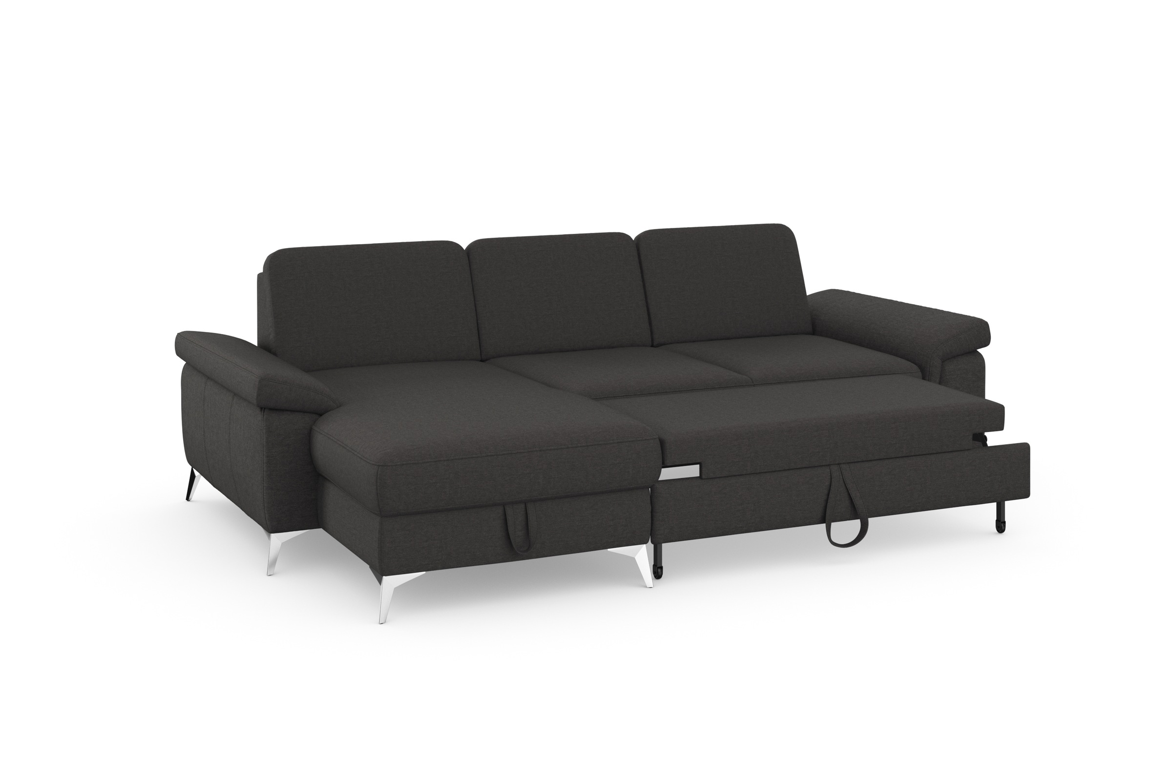 sit&more Ecksofa »Padua L-Form«, inklusive Sitztiefenverstellung, Armteilfunktion und Federkern