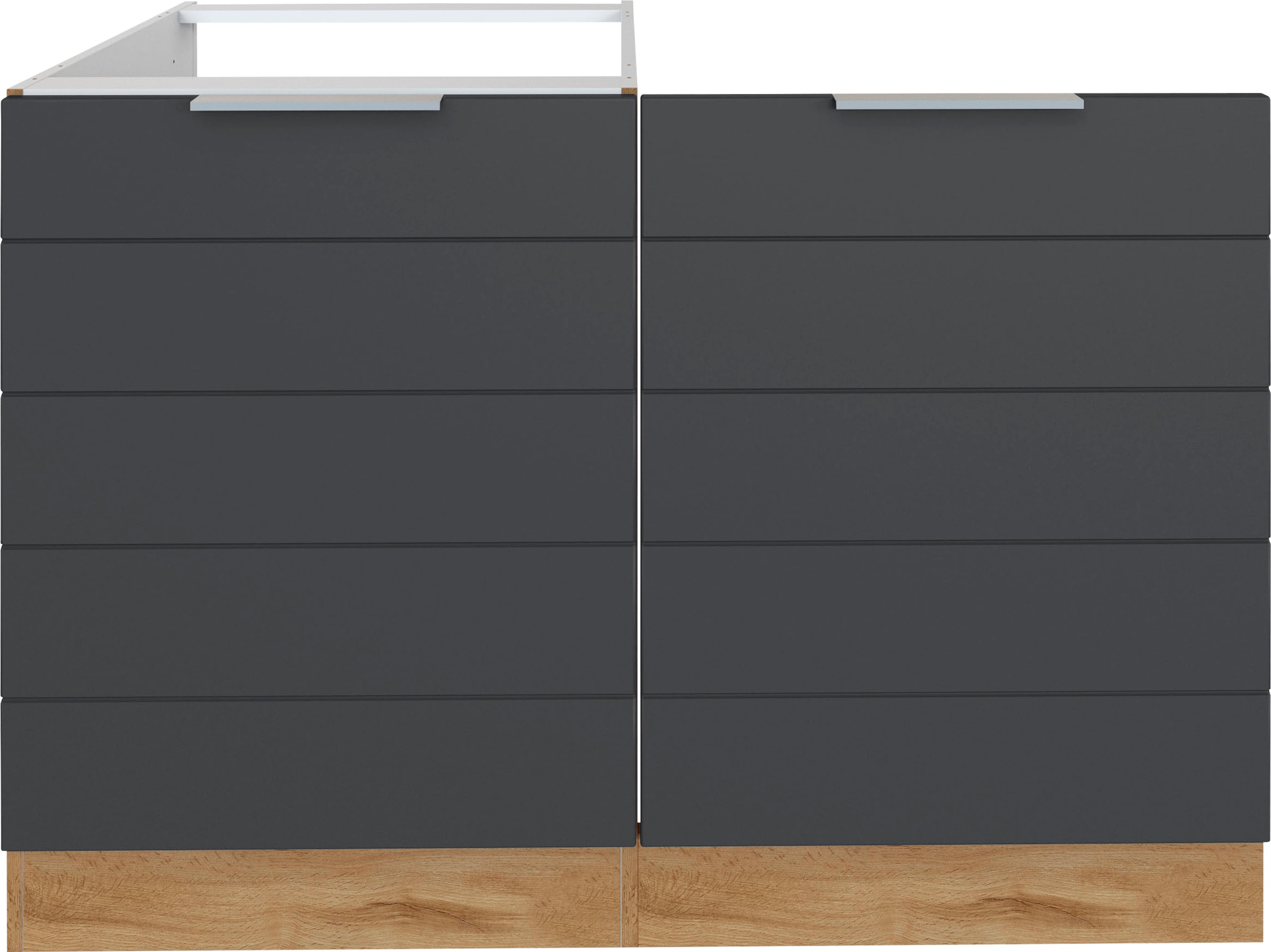 KOCHSTATION Spülenschrank "KS-Luhe", 120 cm breit, hochwertige MDF-Fronten günstig online kaufen