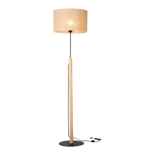 BRITOP LIGHTING Stehlampe »COLETTE«, 1 flammig-flammig, Aus edlem  Eichenholz und Metall, mit Stoffschirm und Textilkabel online bestellen