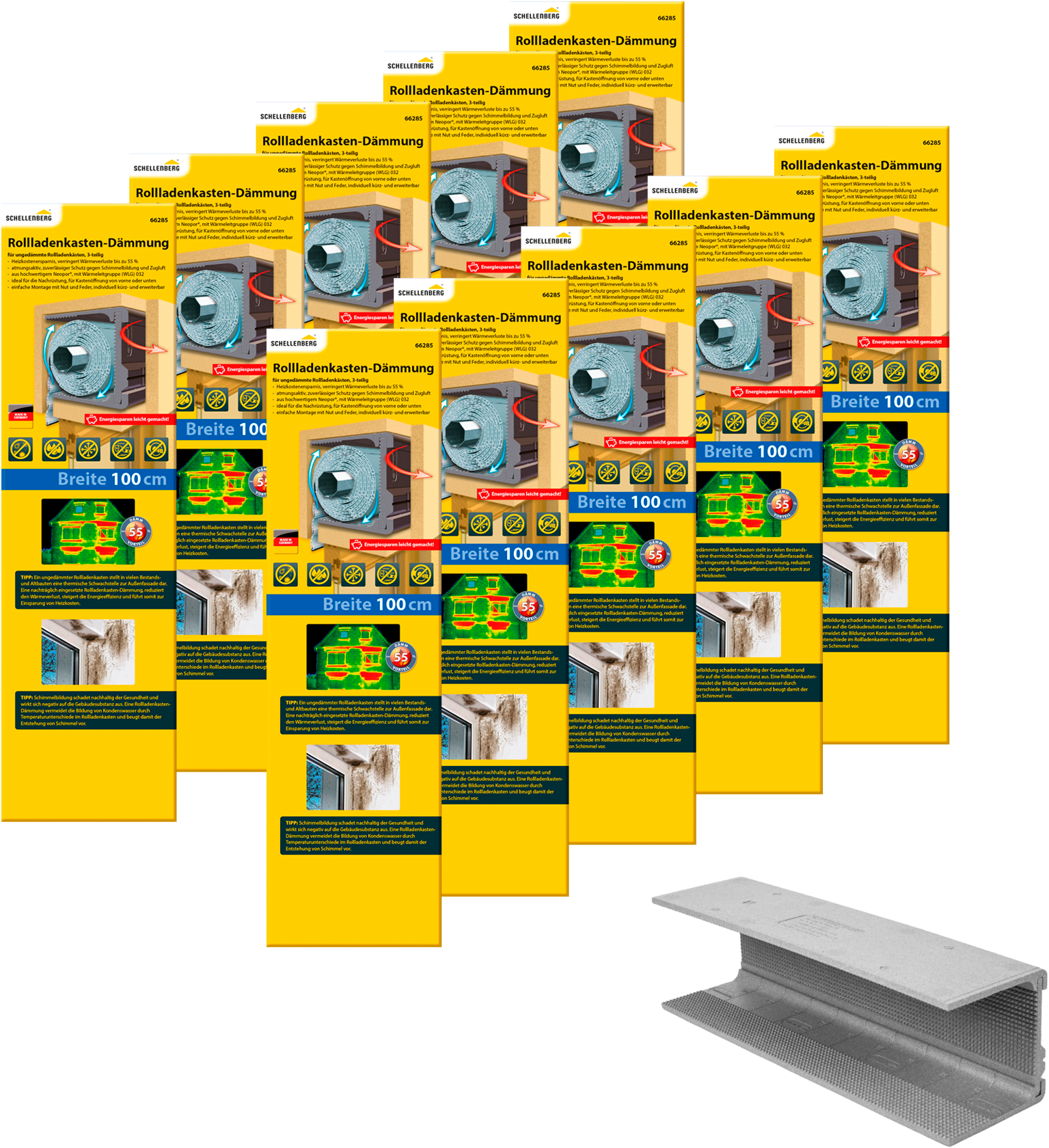 SCHELLENBERG Rollladenkastendämmung »3-teilig, 100 x 28,5 x 1,3 cm« Set, 10 günstig online kaufen
