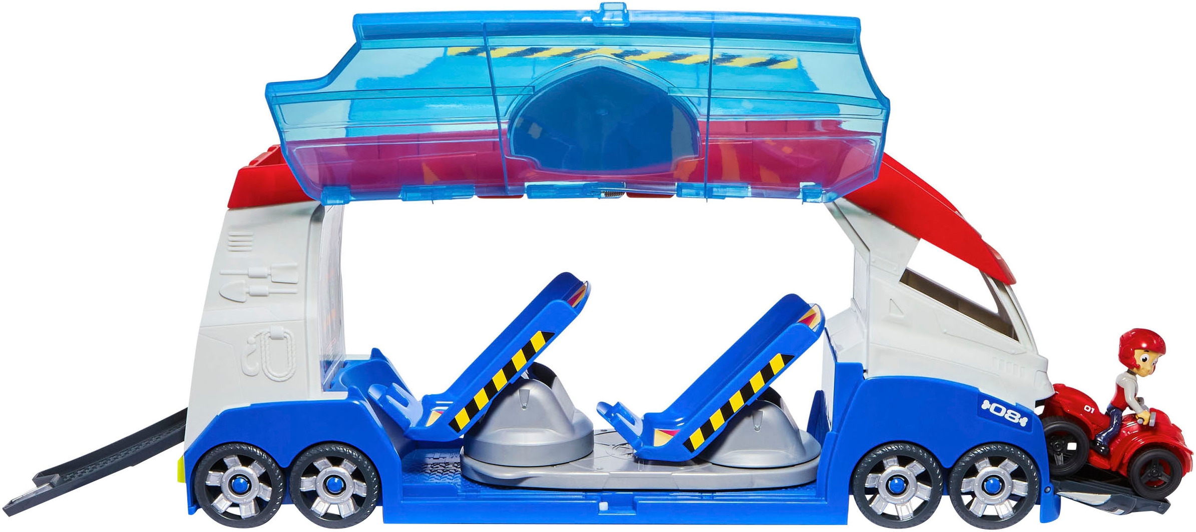 Spin Master Spielzeug-Transporter »Paw Patrol - Paw Patroller 3.0«, mit Soundeffekt; inkl. Ryder mit Quad