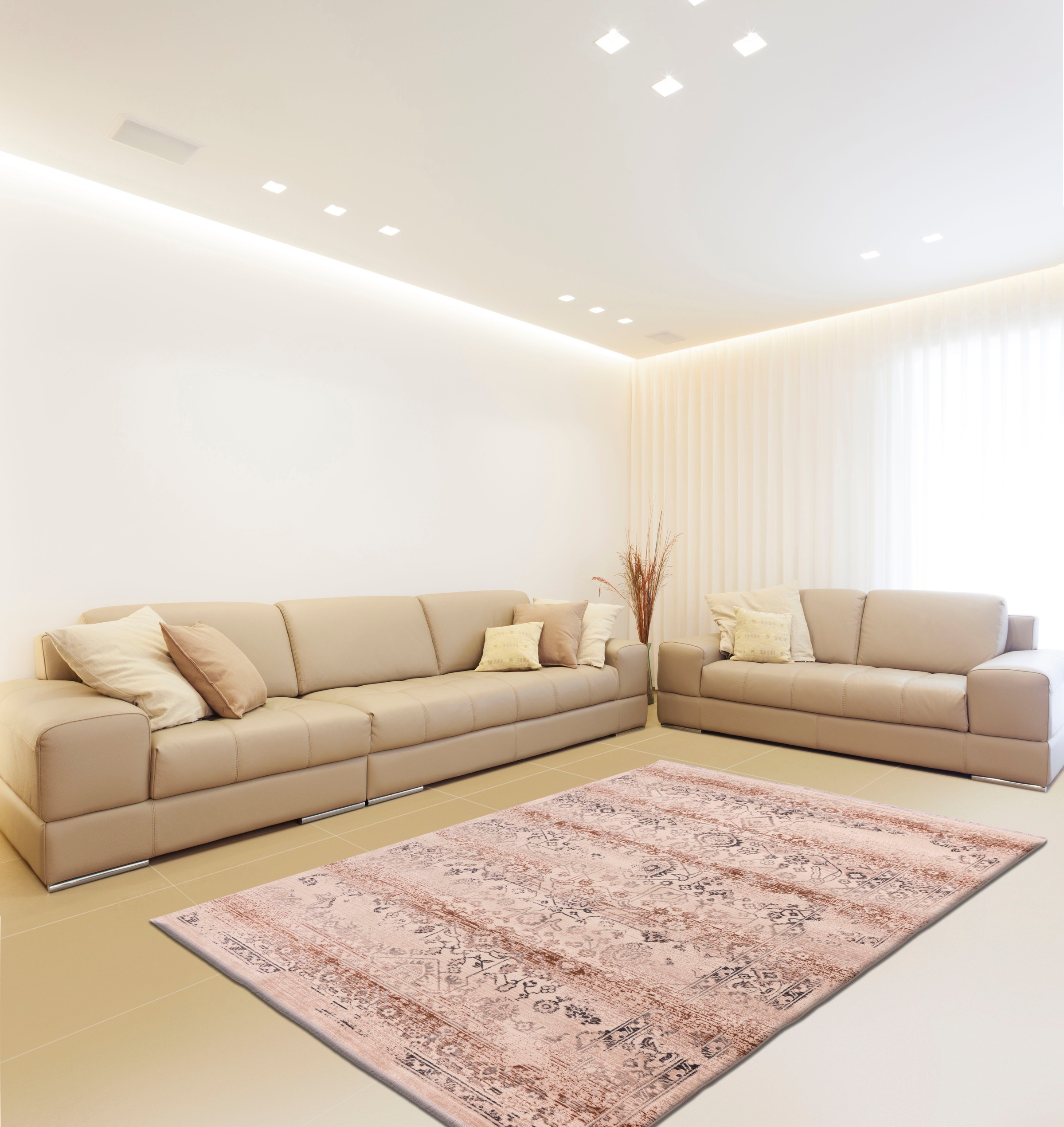 calo-deluxe Teppich »Valessa-606«, rechteckig, 5 mm Höhe, Wohnzimmer