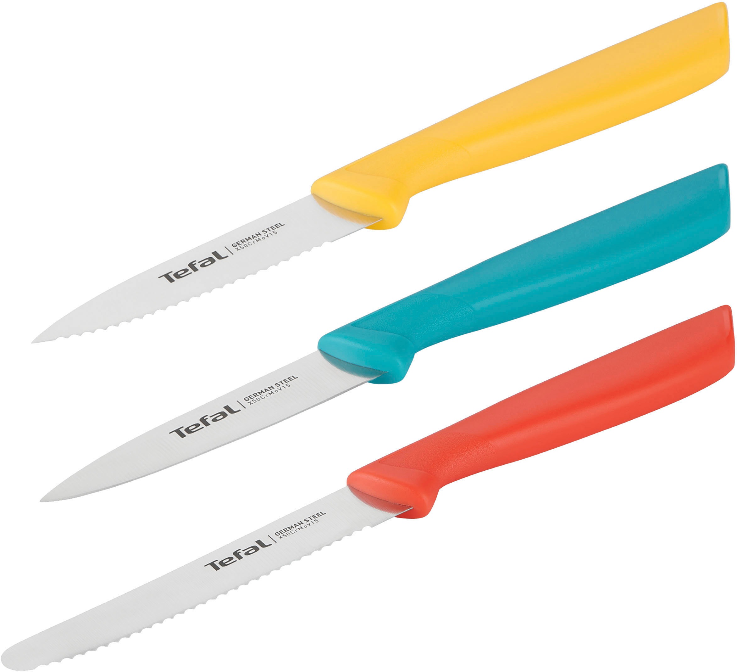 Tefal Messer-Set »K273S3 Colorfood«, (Set, 3 tlg.), Edelstahl, korrosionsbe günstig online kaufen