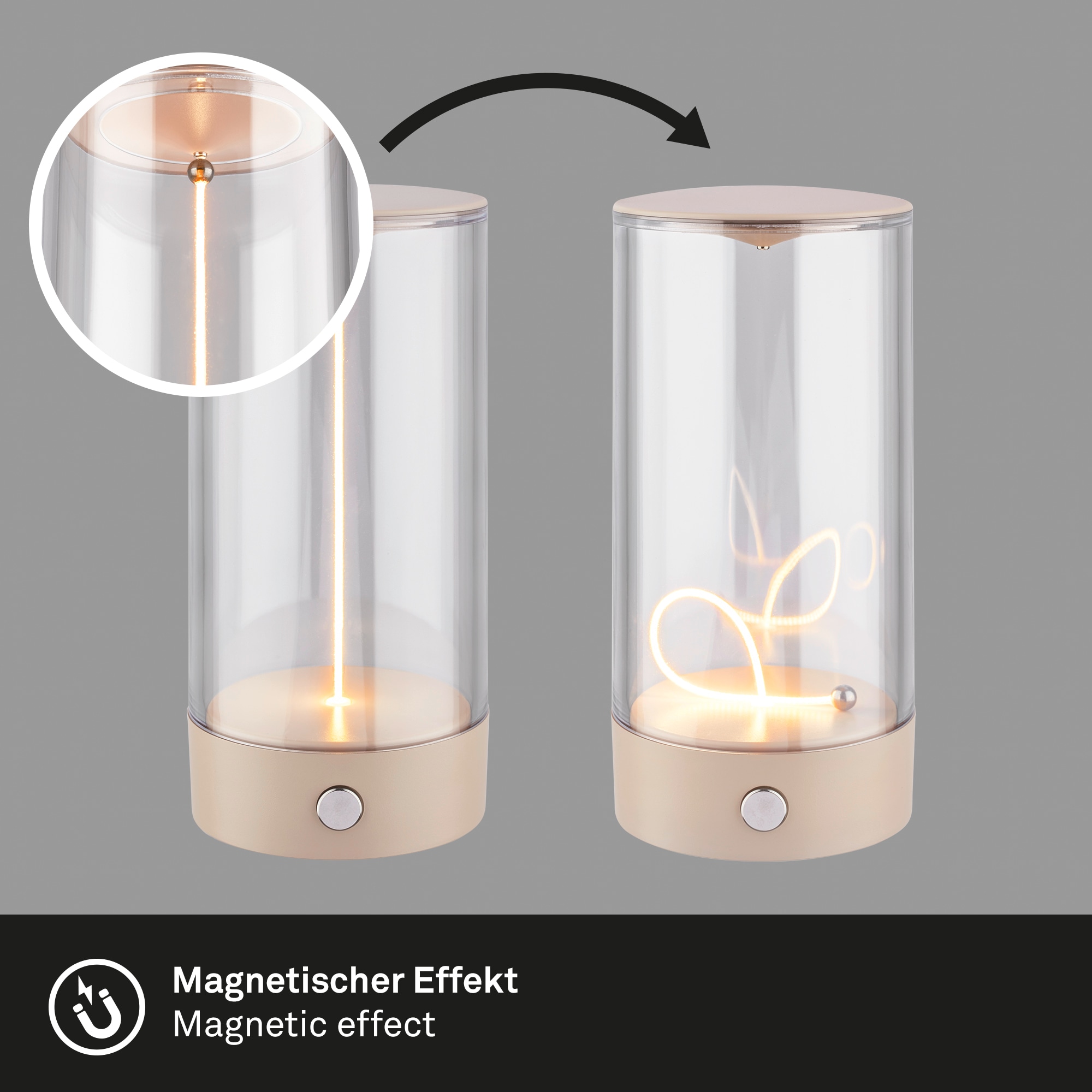 Briloner Leuchten LED Tischleuchte »WIGGLE 7620011«