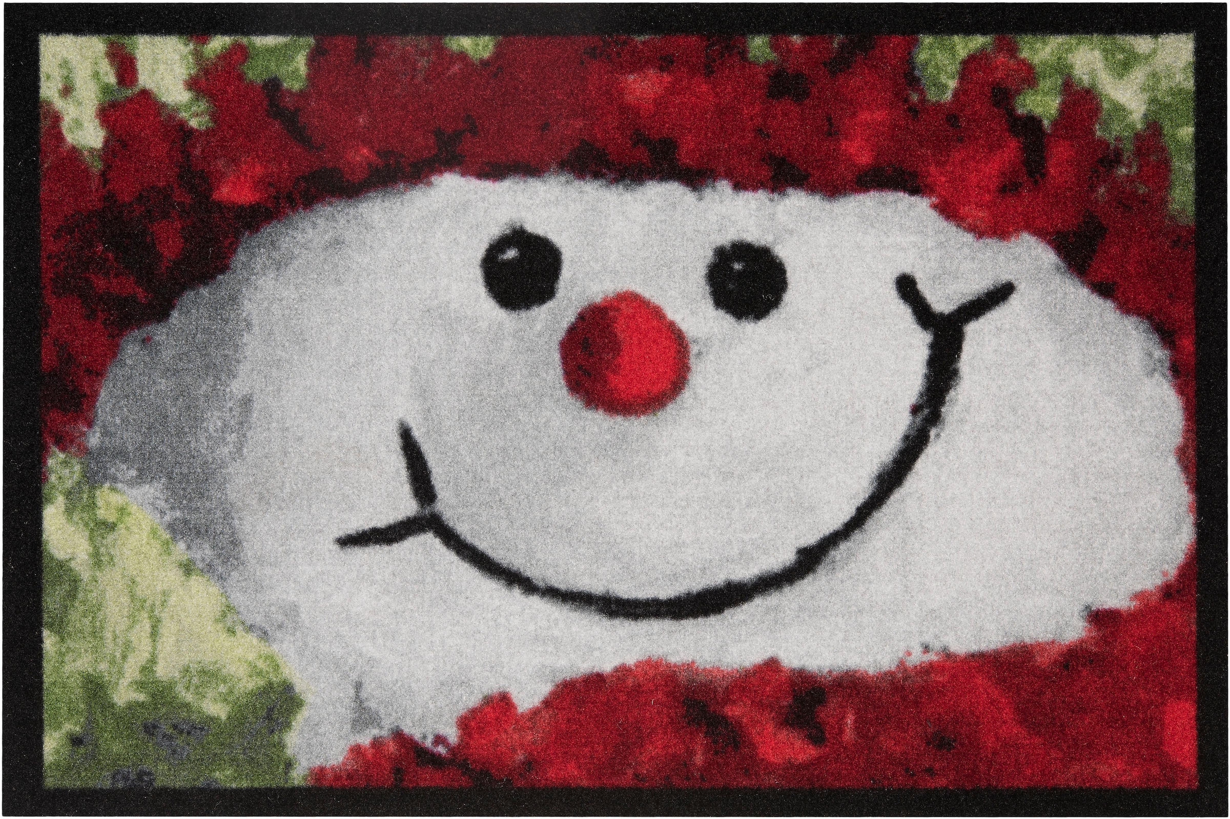Bestellrabat HANSE Home Fußmatte rechteckig, »Snowman«, bestellen schnell Waschbar, bequem und Pflegeleicht, Festlich Weihnachten, Rutschhemmend