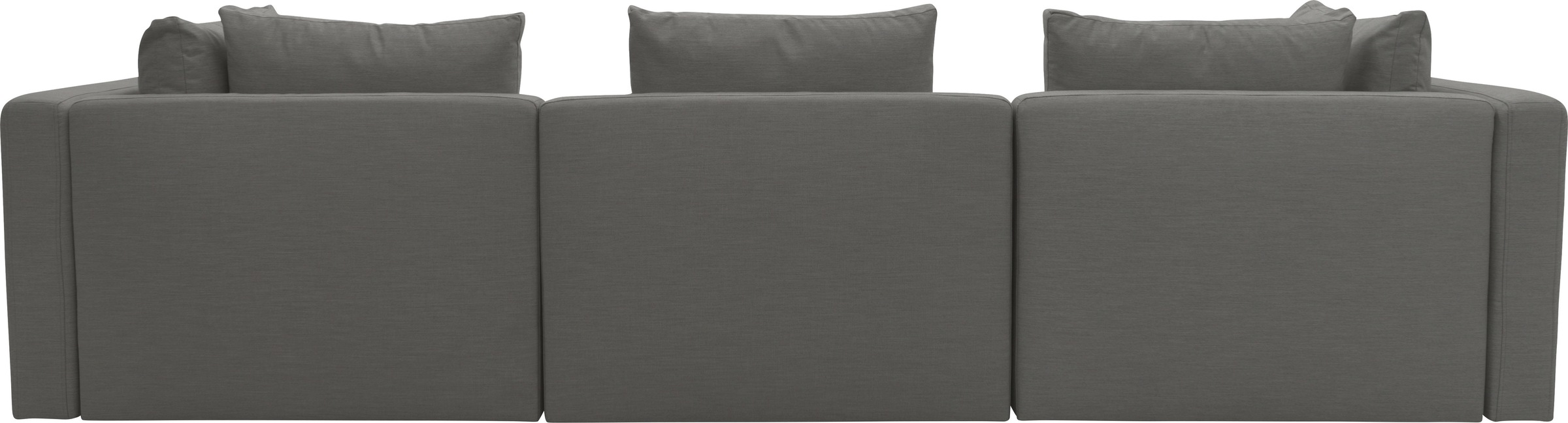DOMO collection 3-Sitzer »Solskin, individuell erweiterbar/kombinierbar«, mit losen Kissen. Rücken- und Seitenteile als Stecksystem.