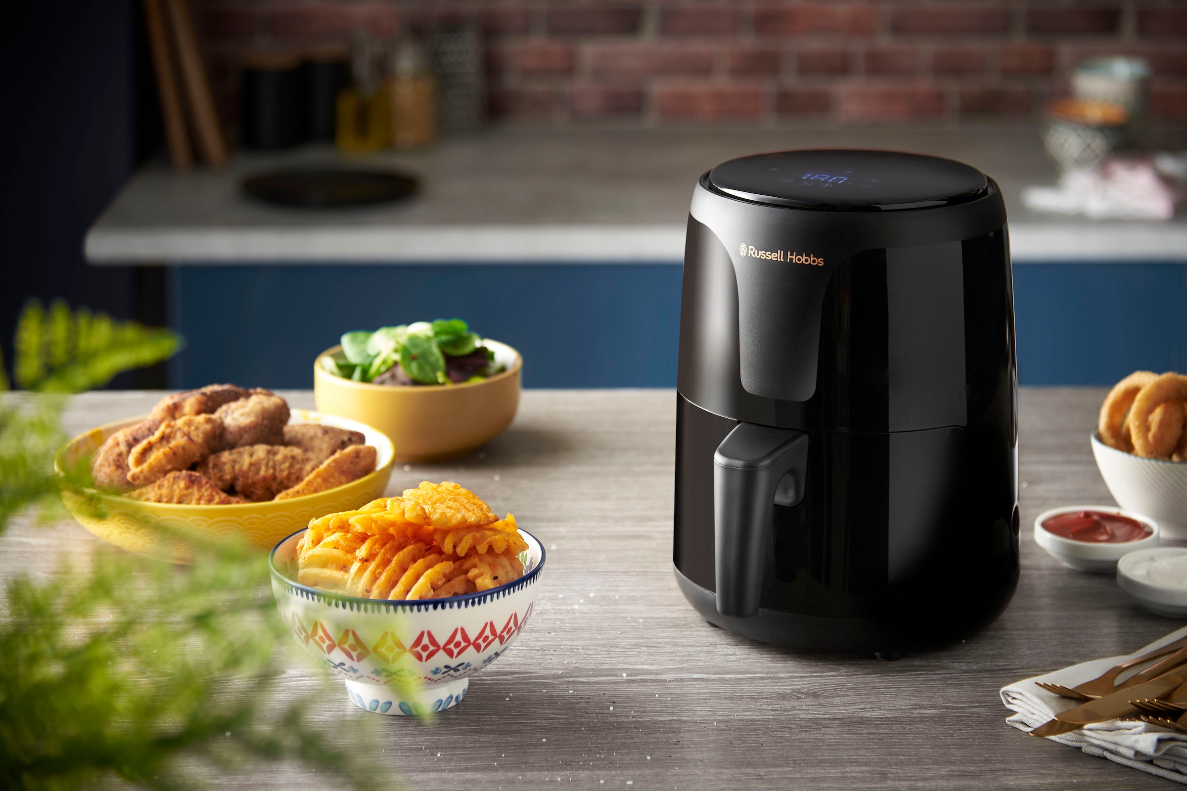 RUSSELL HOBBS Heißluftfritteuse »SatisFry Air 26500-56«, 1100 W, Fassungsvermögen 1,8 l, 1,8 l, Airfryer – wenig oder kein Öl erforderlich, 7 Funktionen