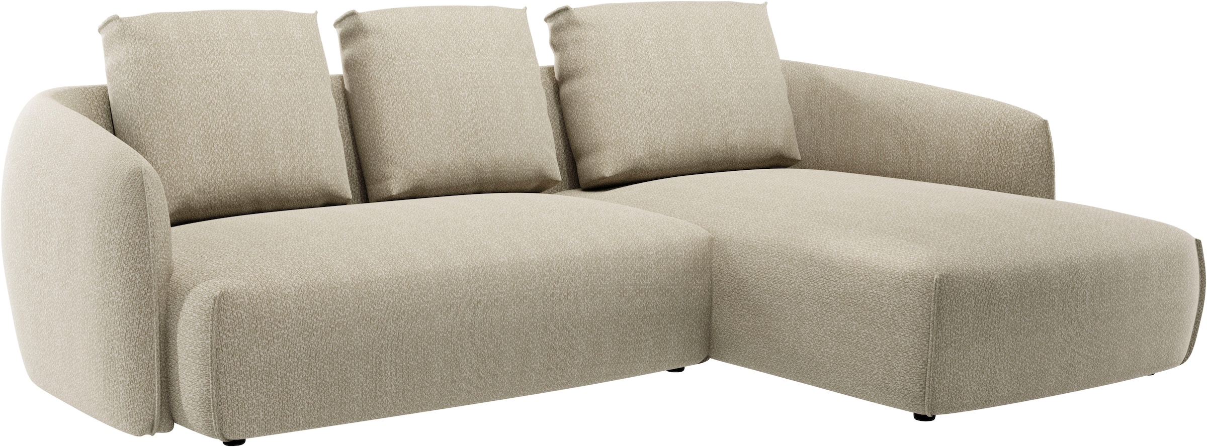 Guido Maria Kretschmer Home&Living Ecksofa »Shawn Designsofa mit elegant geschwungen Armlehnen, L-Form«, bequem, organischer Form, mit hochwertigem Bezug