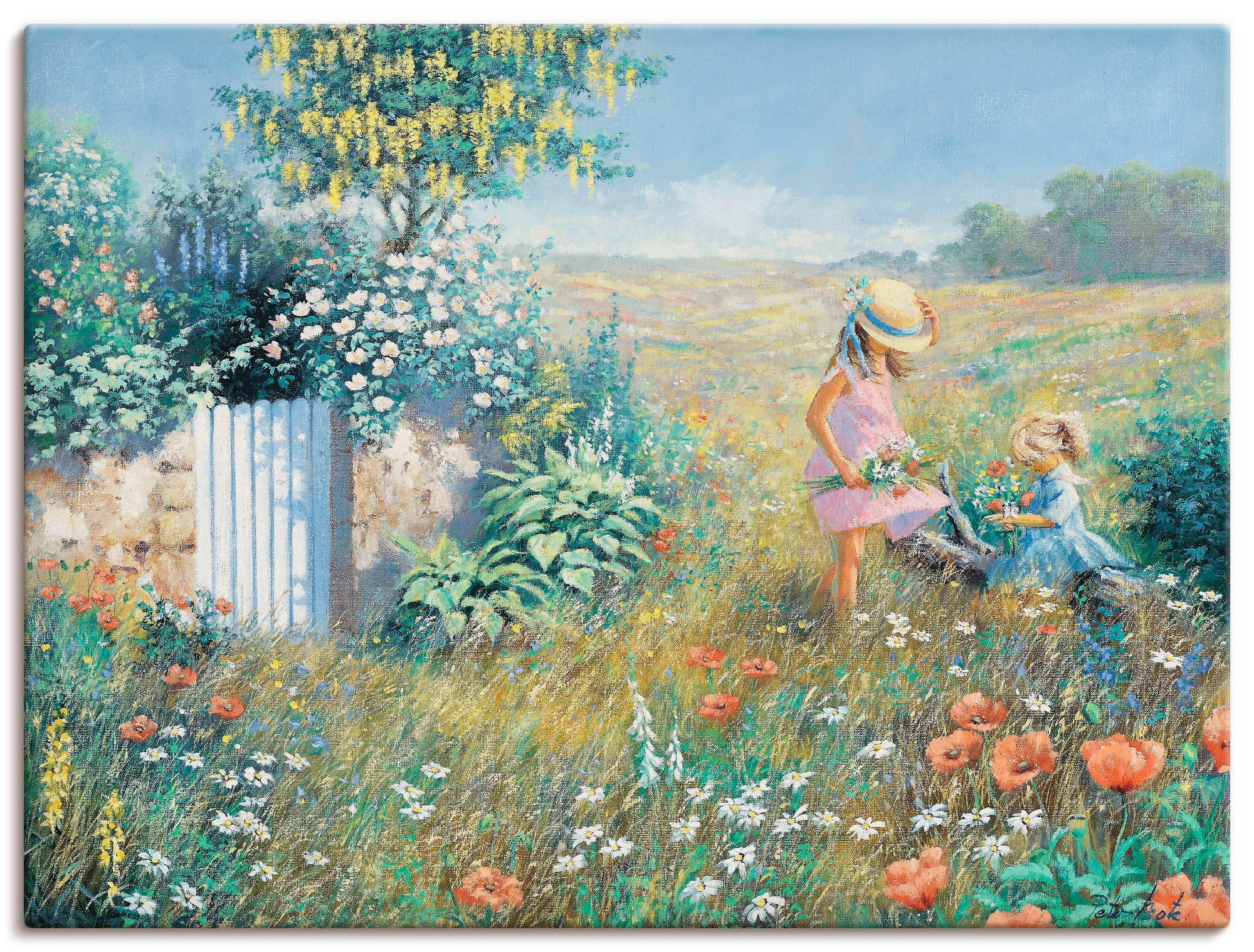 Artland Wandbild »Außerhalb des Gartens«, Garten, (1 St.), als Leinwandbild, Poster, Wandaufkleber in verschied. Größen