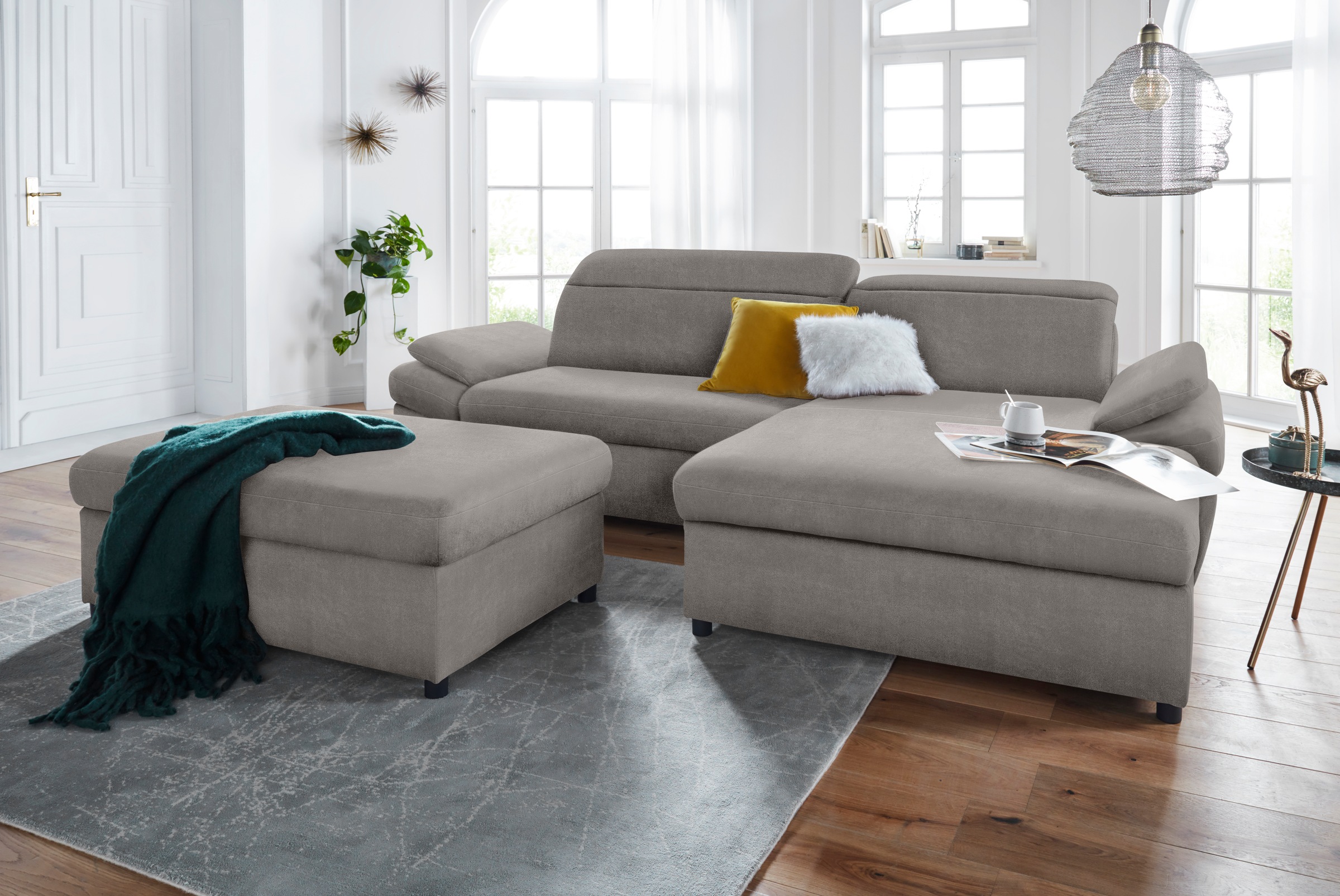 exxpo - sofa fashion Hocker »Kyoto Bankhocker mit Staufach unter der Sitzfläche«