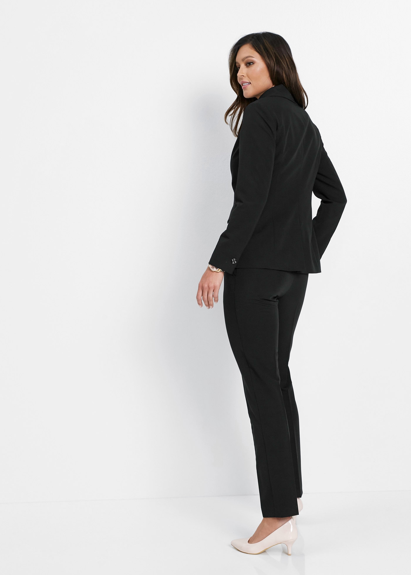 bonprix Hosenanzug »Hosenanzug 2-tlg« Set, 2er, 2 tlg. regular fit Regular Fit, mit Elasthan-Anteil, verschiedene Konfektionsgrößen
