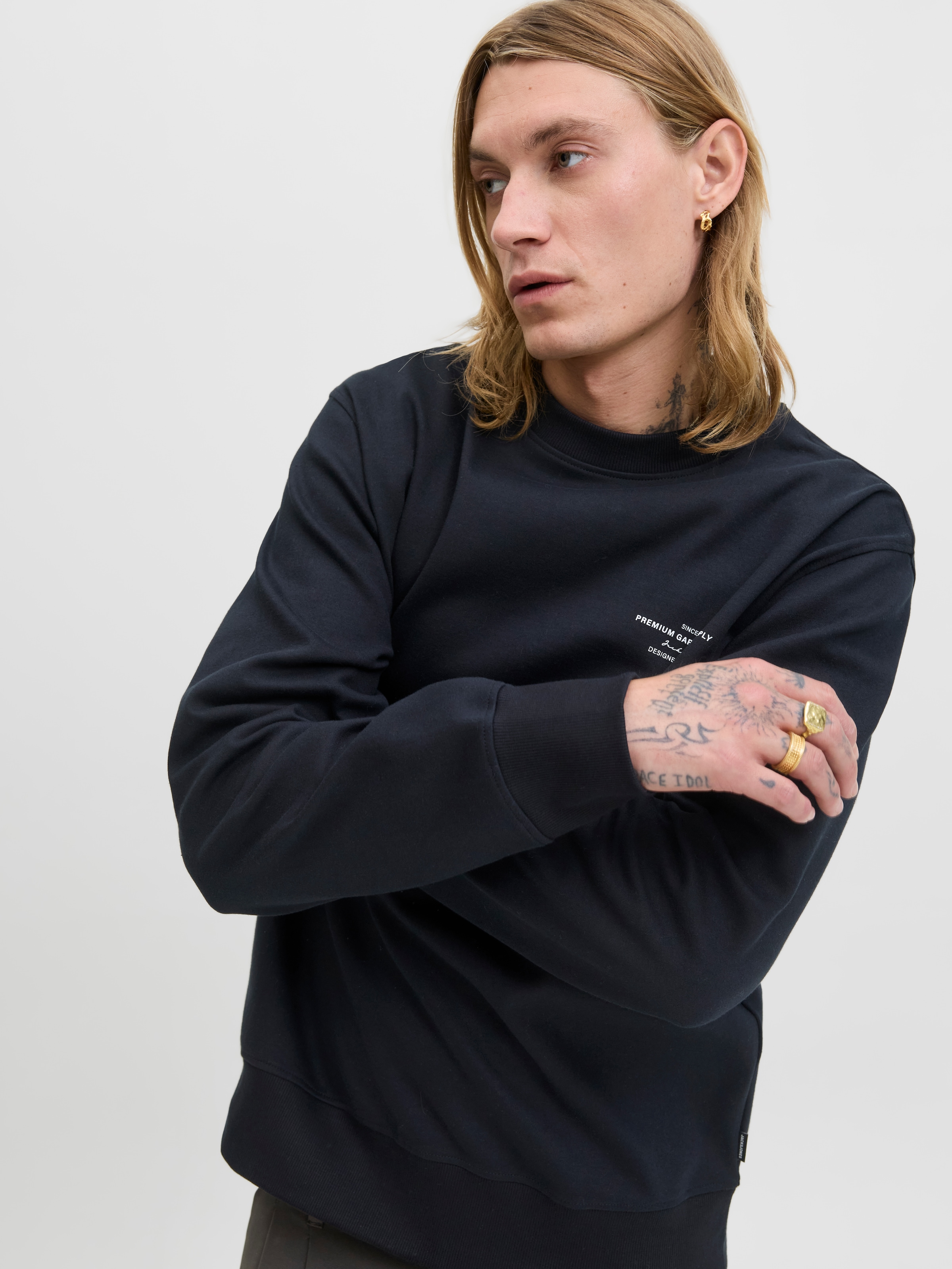 Jack & Jones Sweatshirt »JPRBLACHAD BRANDING SWEAT CREW NECK LN«
